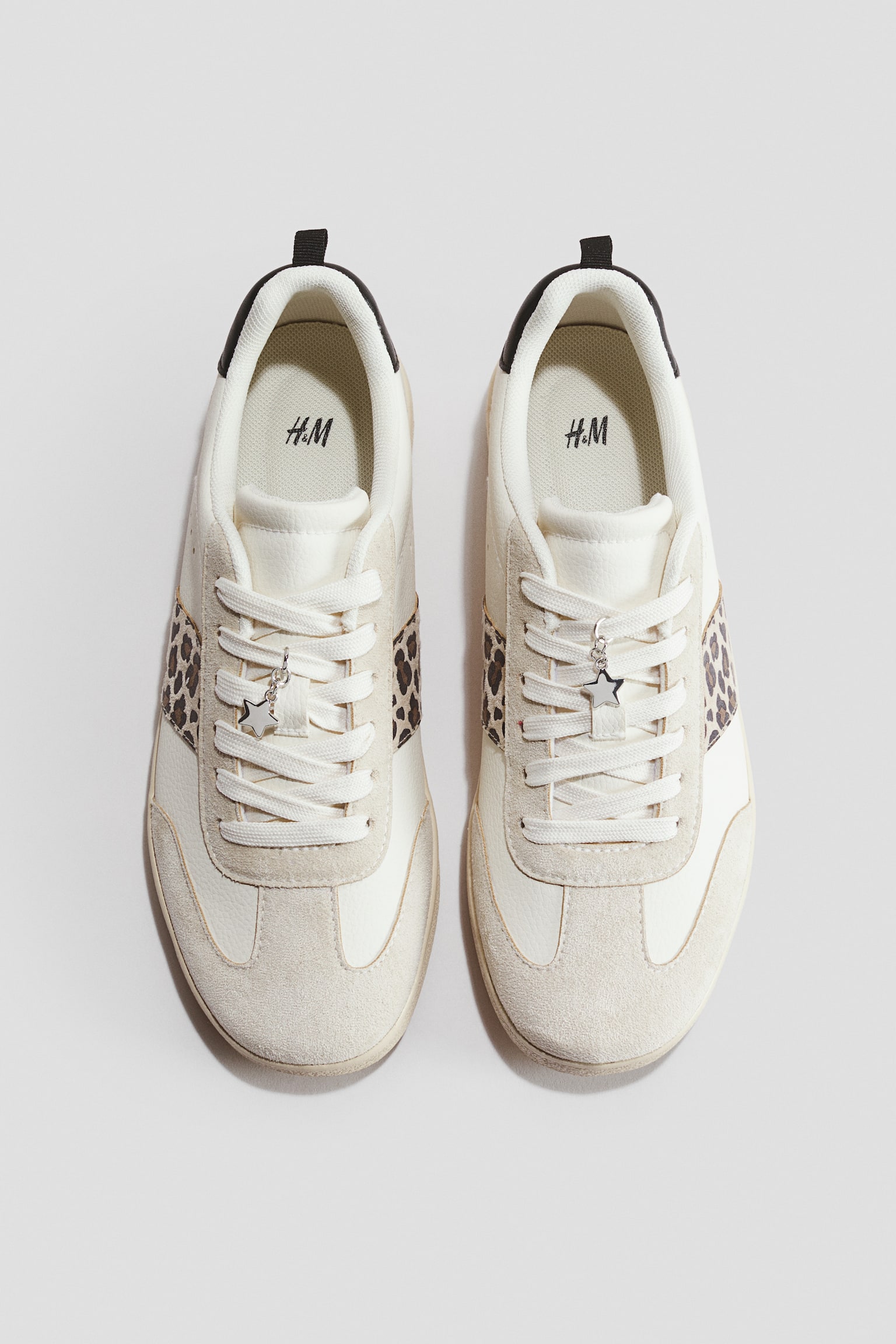 Trainers with charms - Beige/Leopard print/Light blue/Colour block/White/Pink - 2