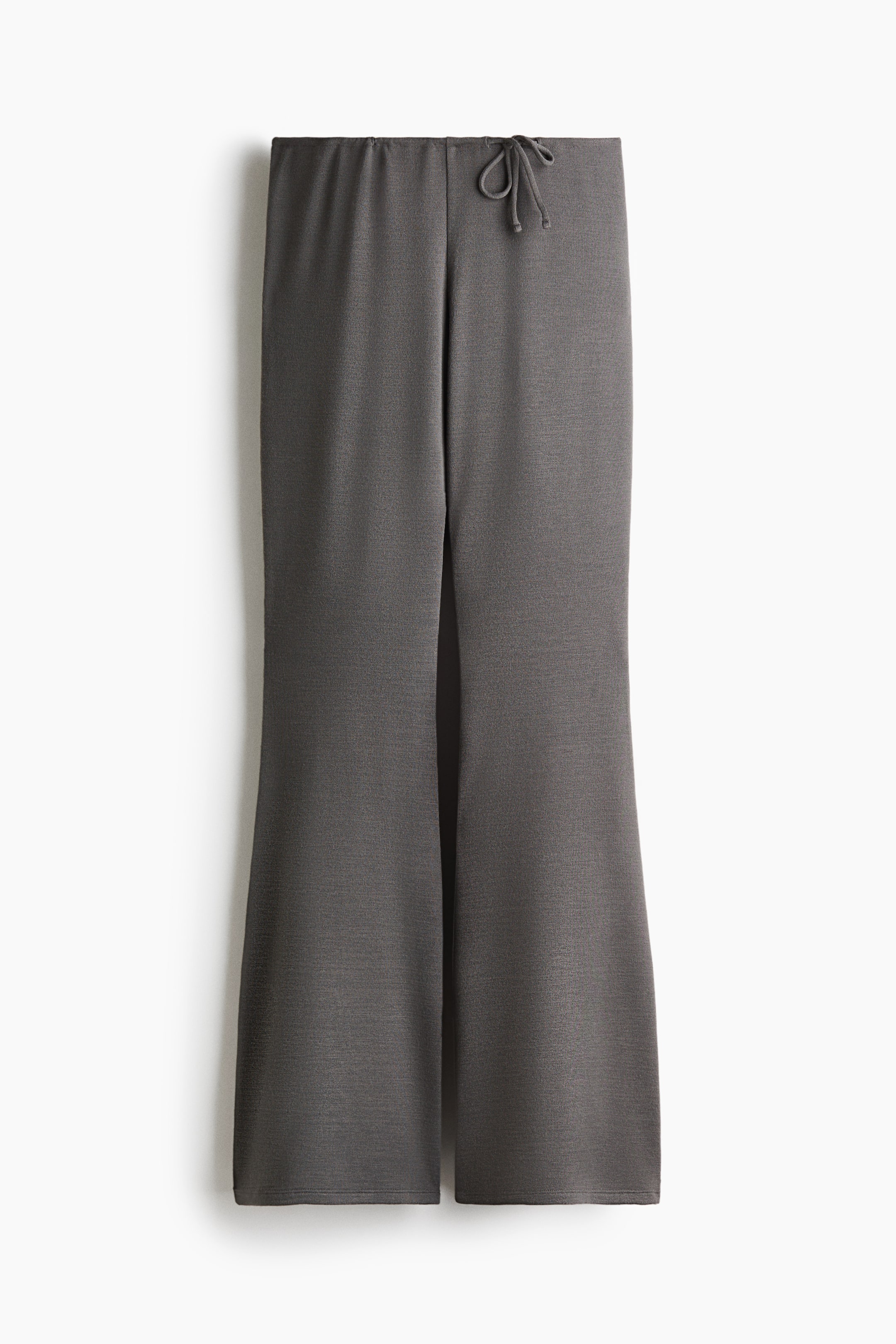 View larger image: Flared drawstring trousers - Dark grey - Ladies | H&M 1