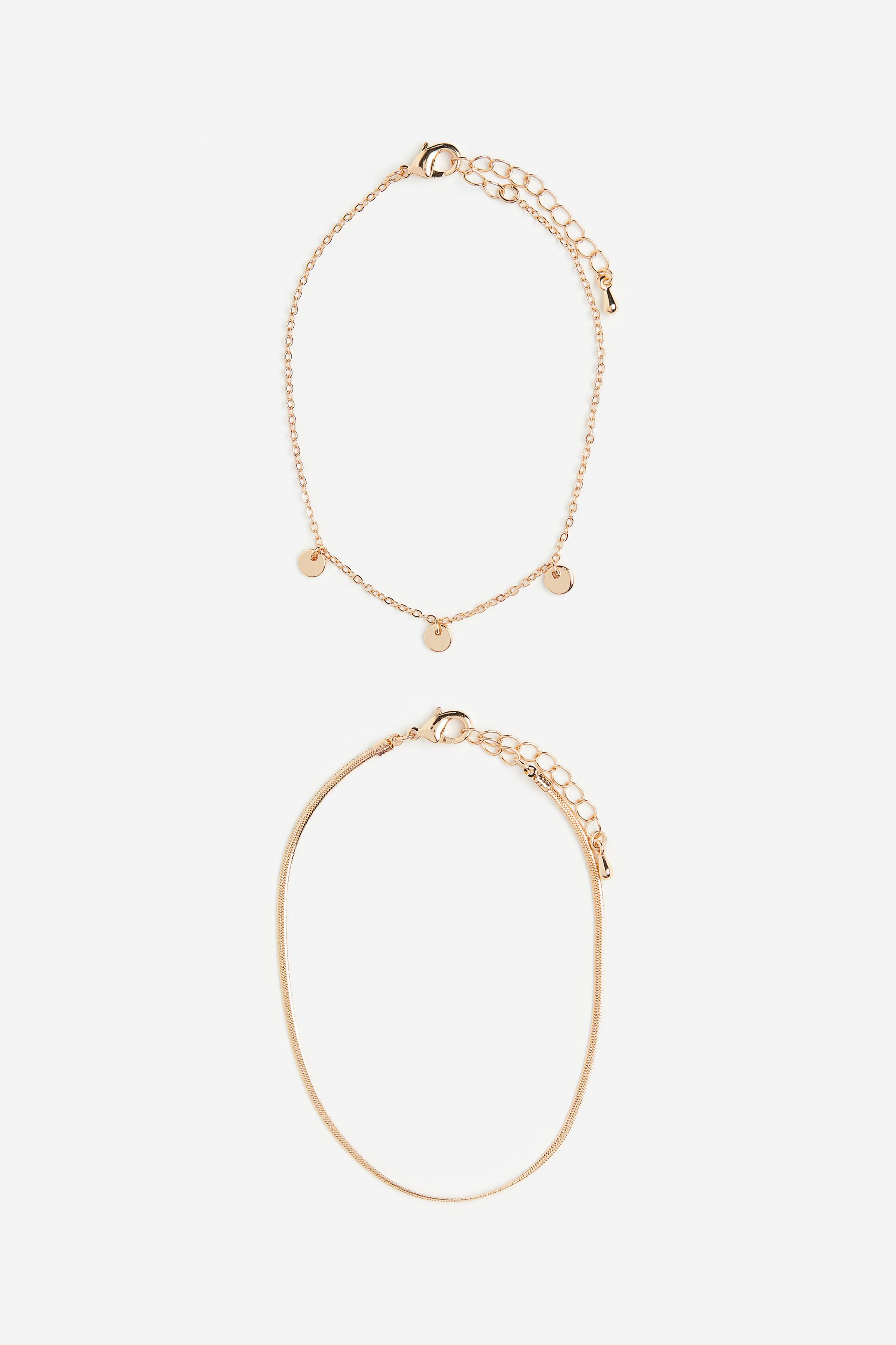 2pack anklets Goldcoloured Ladies H&M GB