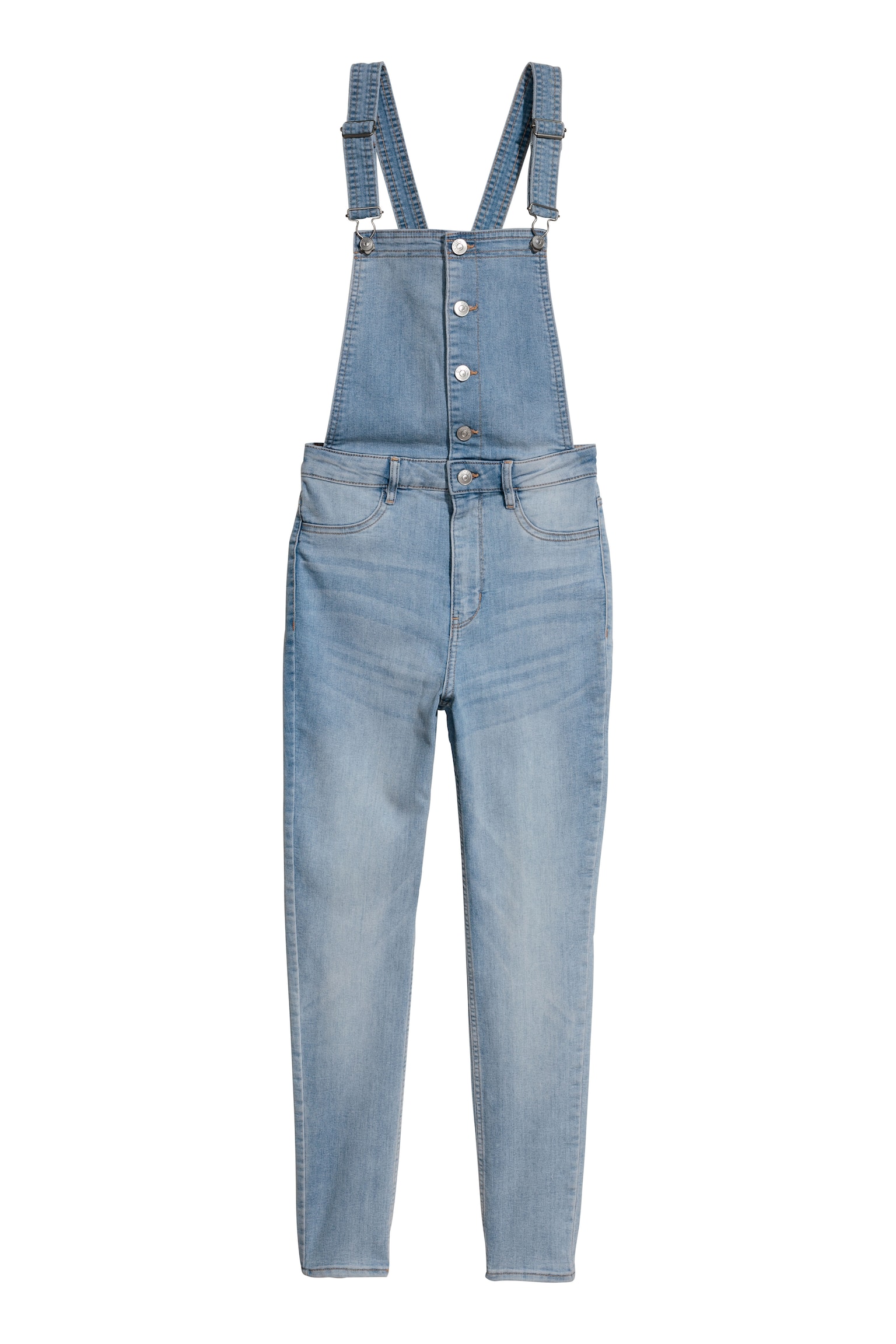 Salopette en denim - Bleu denim clair - FEMME | H&M FR