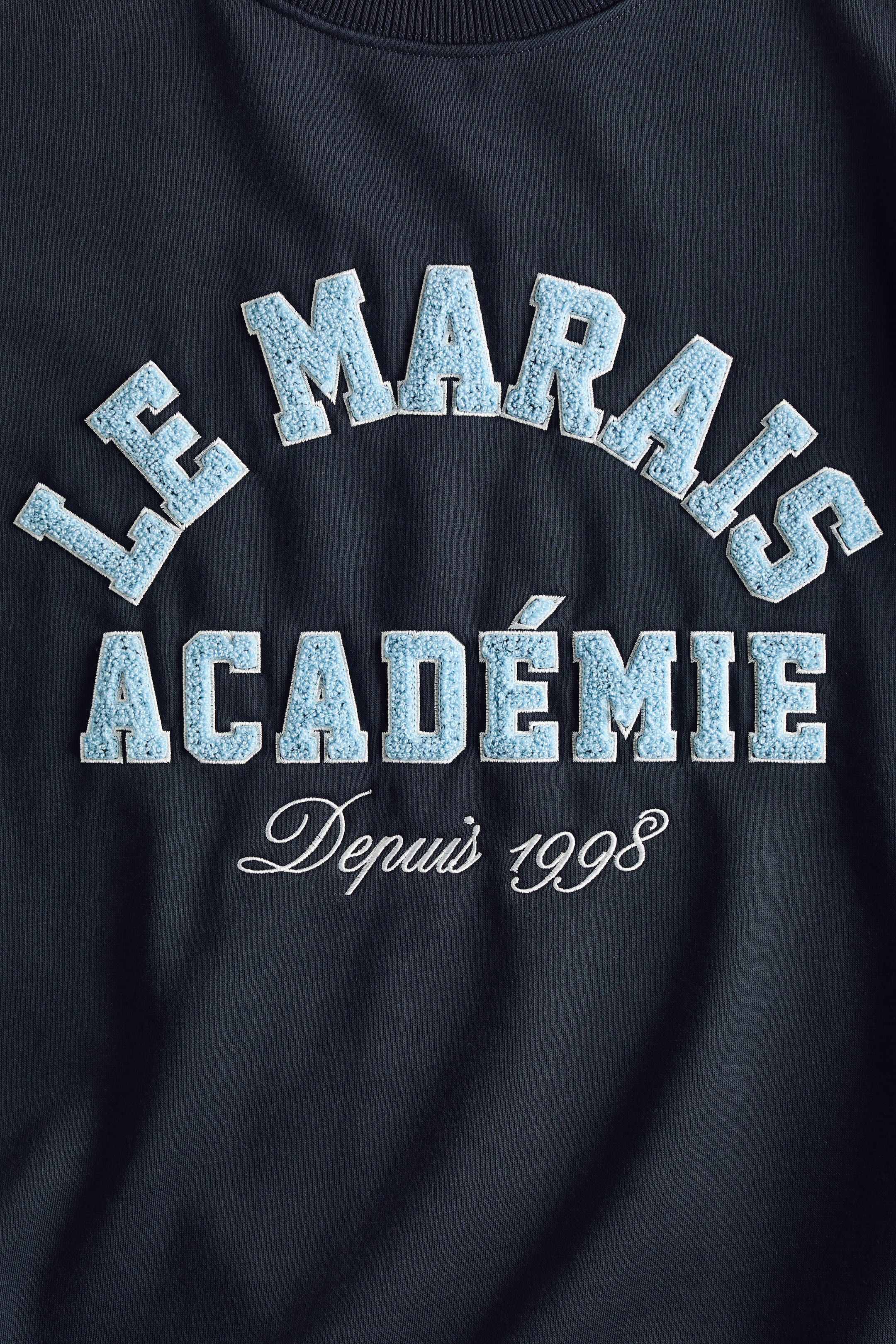 Sweatshirt with Text Motif