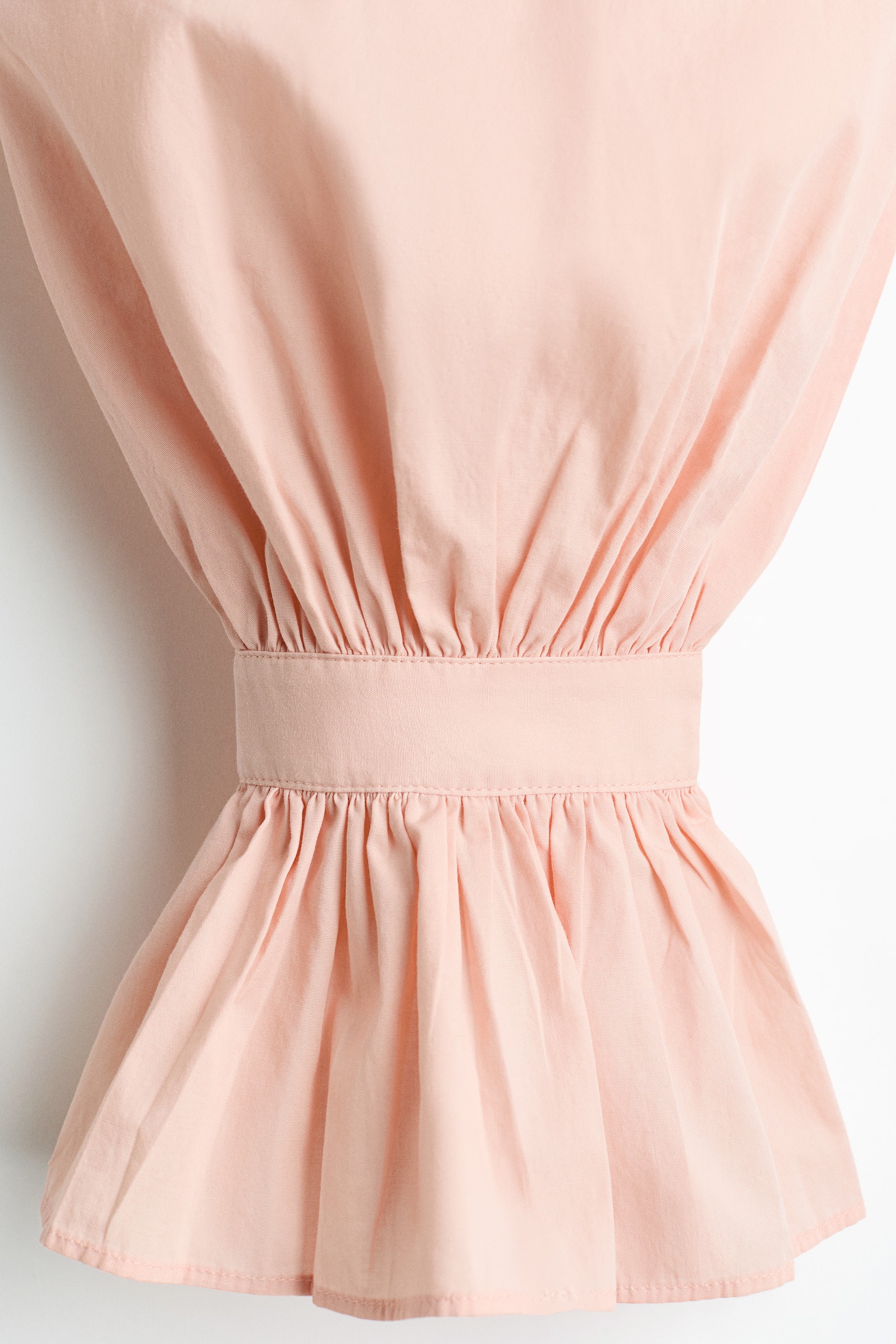 Blúzka z bavlneného popelínu - Púdrová ružová - 2