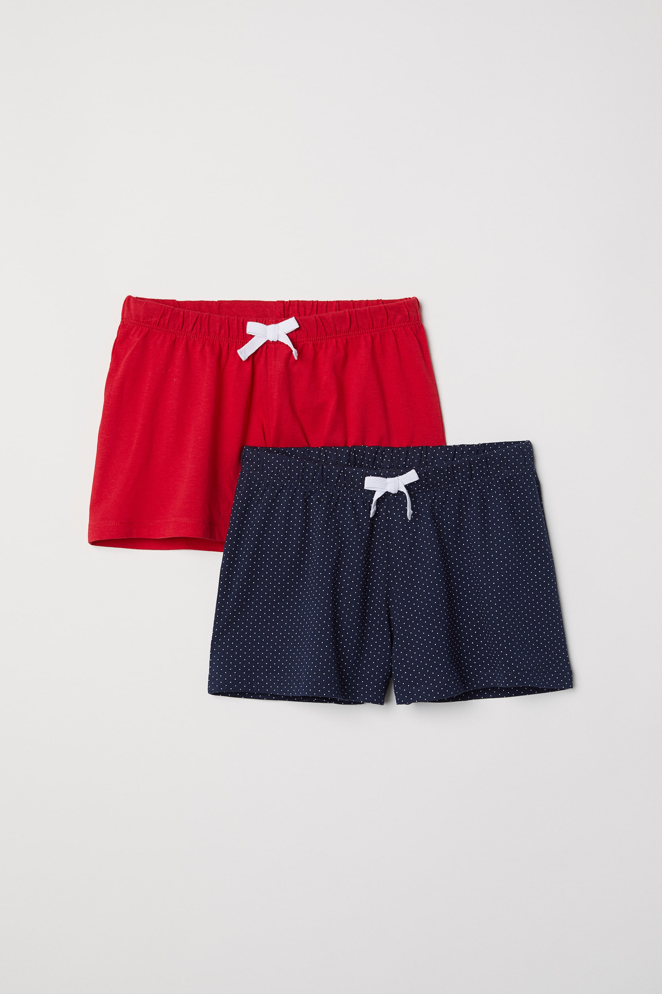 Näytä suurempi kuva: 2 kpl pyjamashortseja - Tummansininen/Pilkullinen - Kids | H&M FI 1