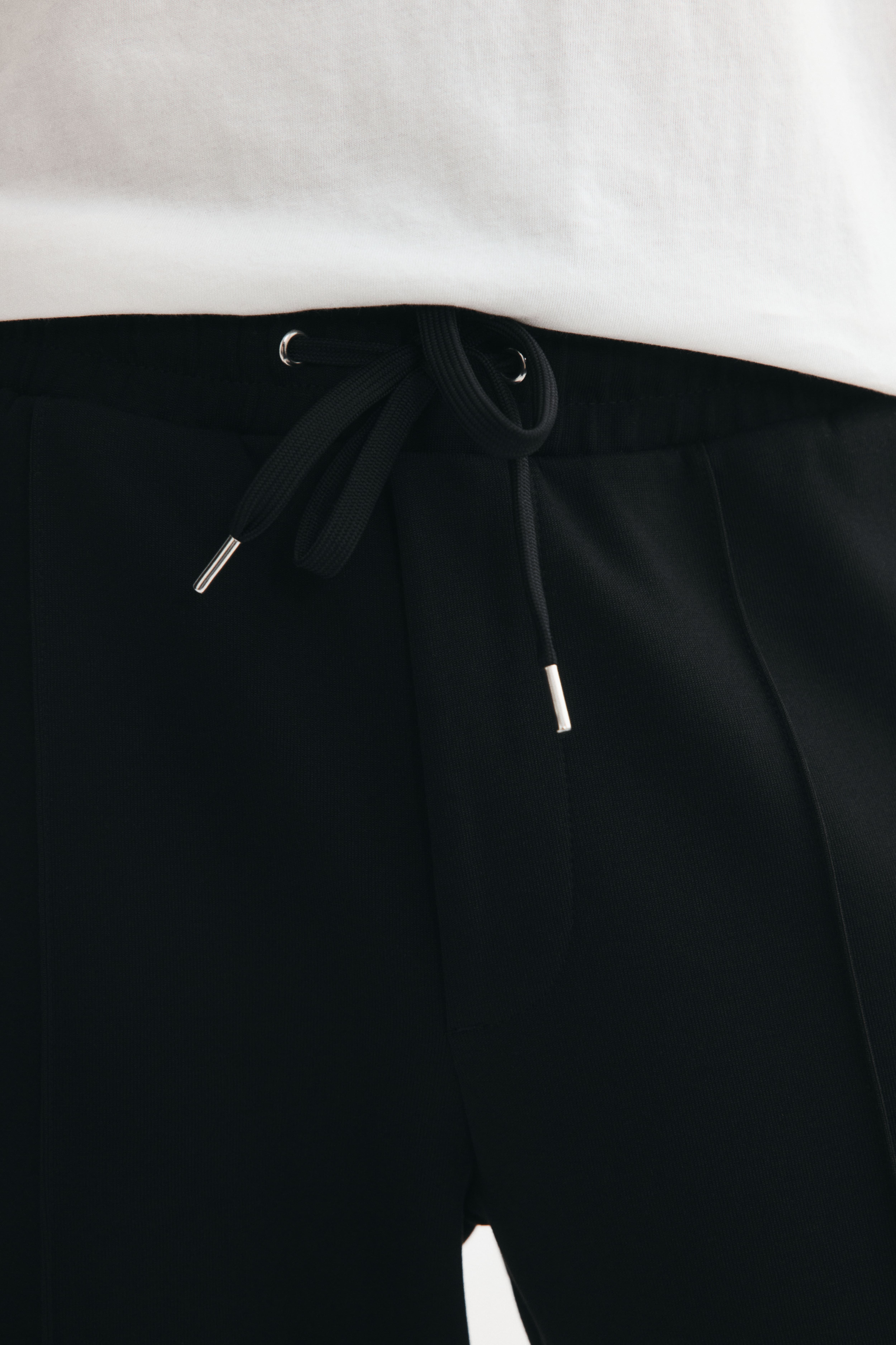 Regular-Fit Interlock Crease-Front Joggers
