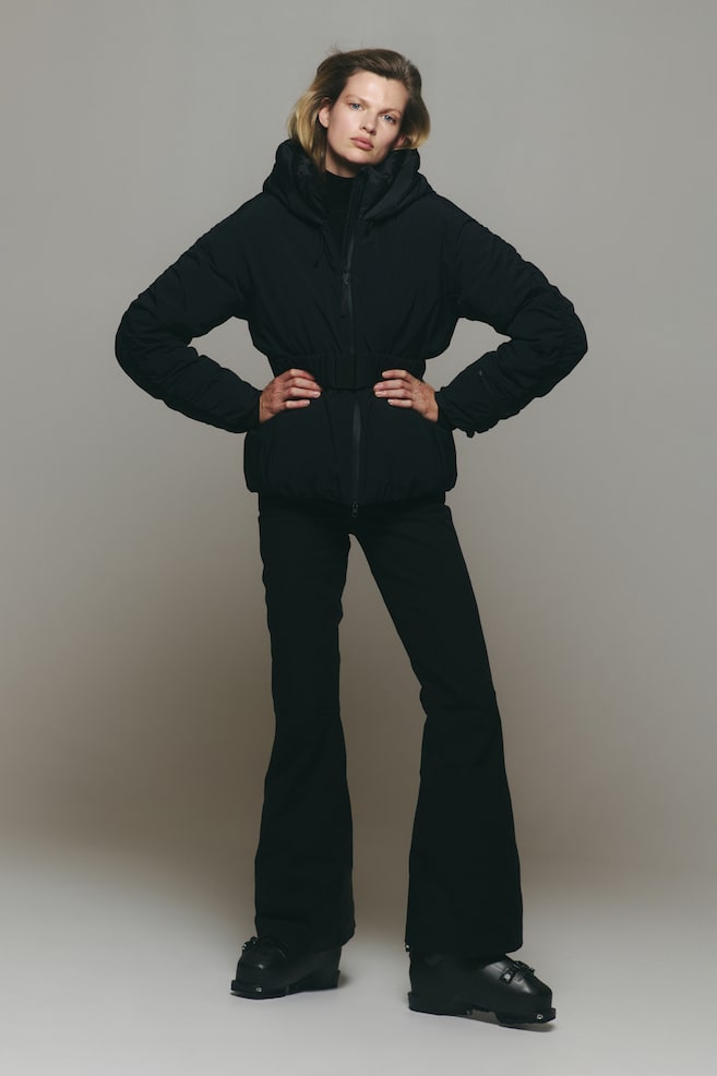 Veste de ski matelassée ThermoMove™ - Noir/Blanc alpin/Mauve taupe - 1