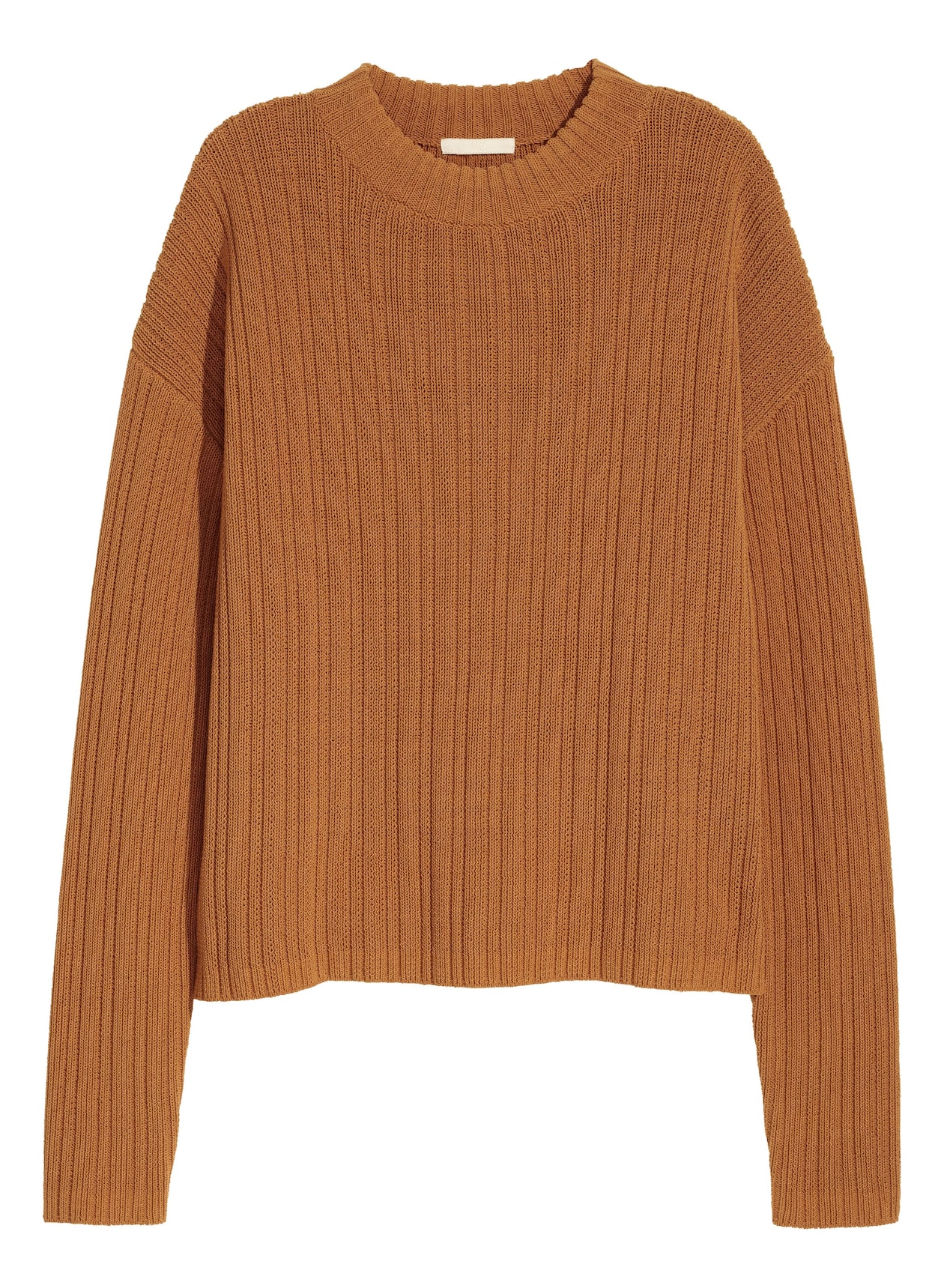 Rib-knit jumper Camel Ladies H&M
