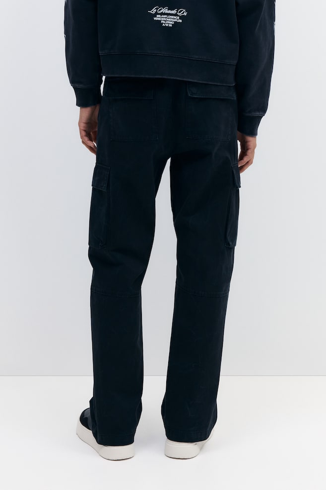 Relaxed-Fit Cargo Pants-Washed black - 3