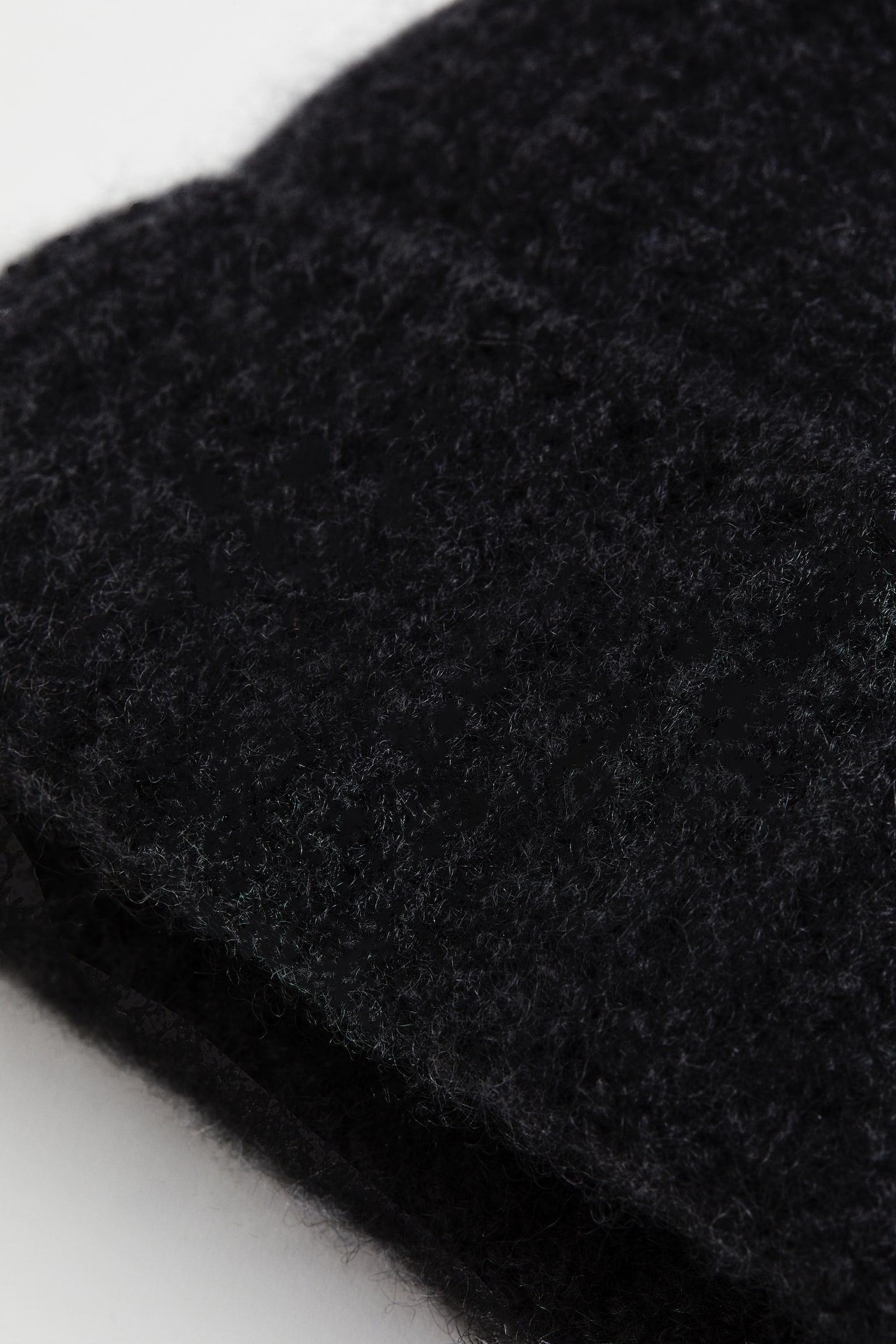 Rib-knit cashmere hat - Black/Grey marl/Dark blue - 2