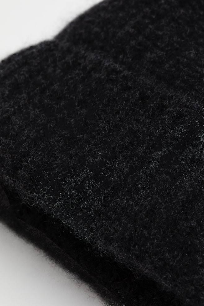 Rib-knit cashmere hat - Black/Grey marl/Dark grey/Dark blue/dc/dc - 2