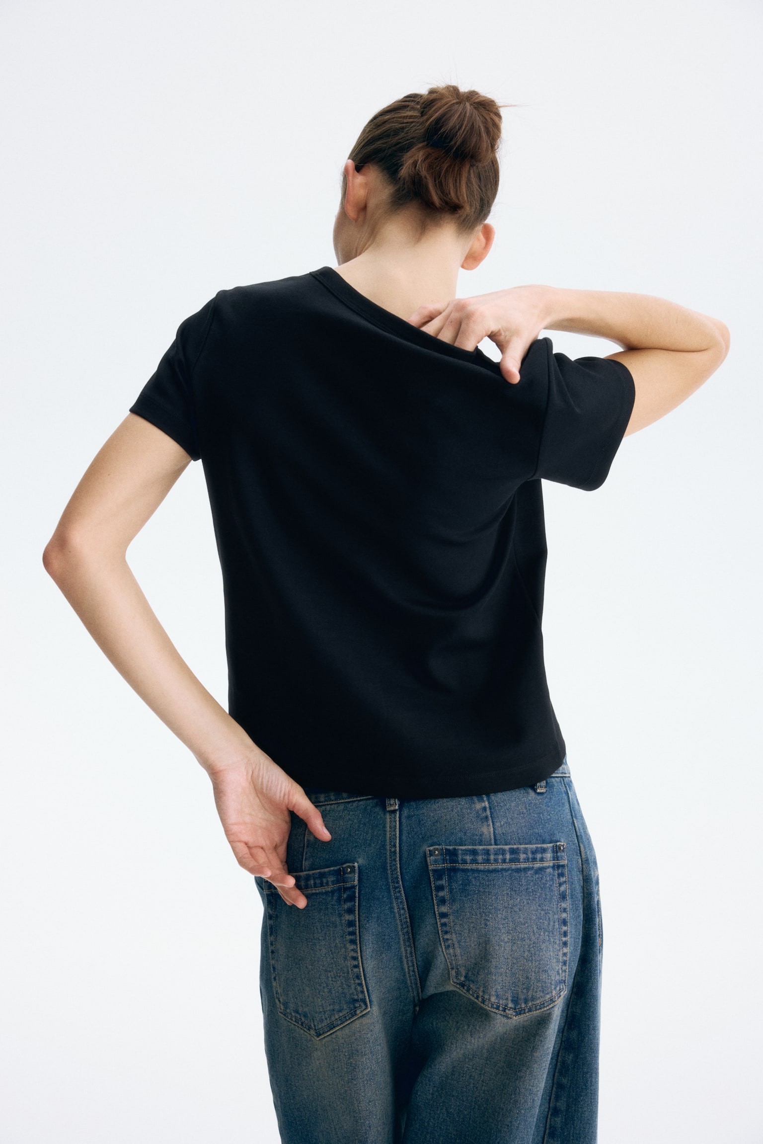 Cotton T-shirt - Black/White/Light beige/Black striped/Dark grey marl/Red/Striped/Red/Old rose/Black/Light beige/Blue/Burgundy/White/Black striped/Black/White striped - 6