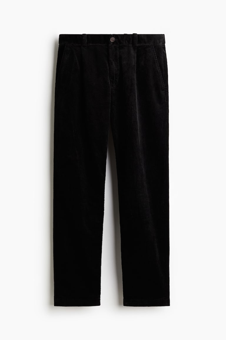 Pantalone od rebrastog somota Regular Fit