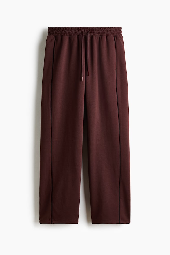 Loose-Fit Sports Joggers - Burgundy/Black - 1