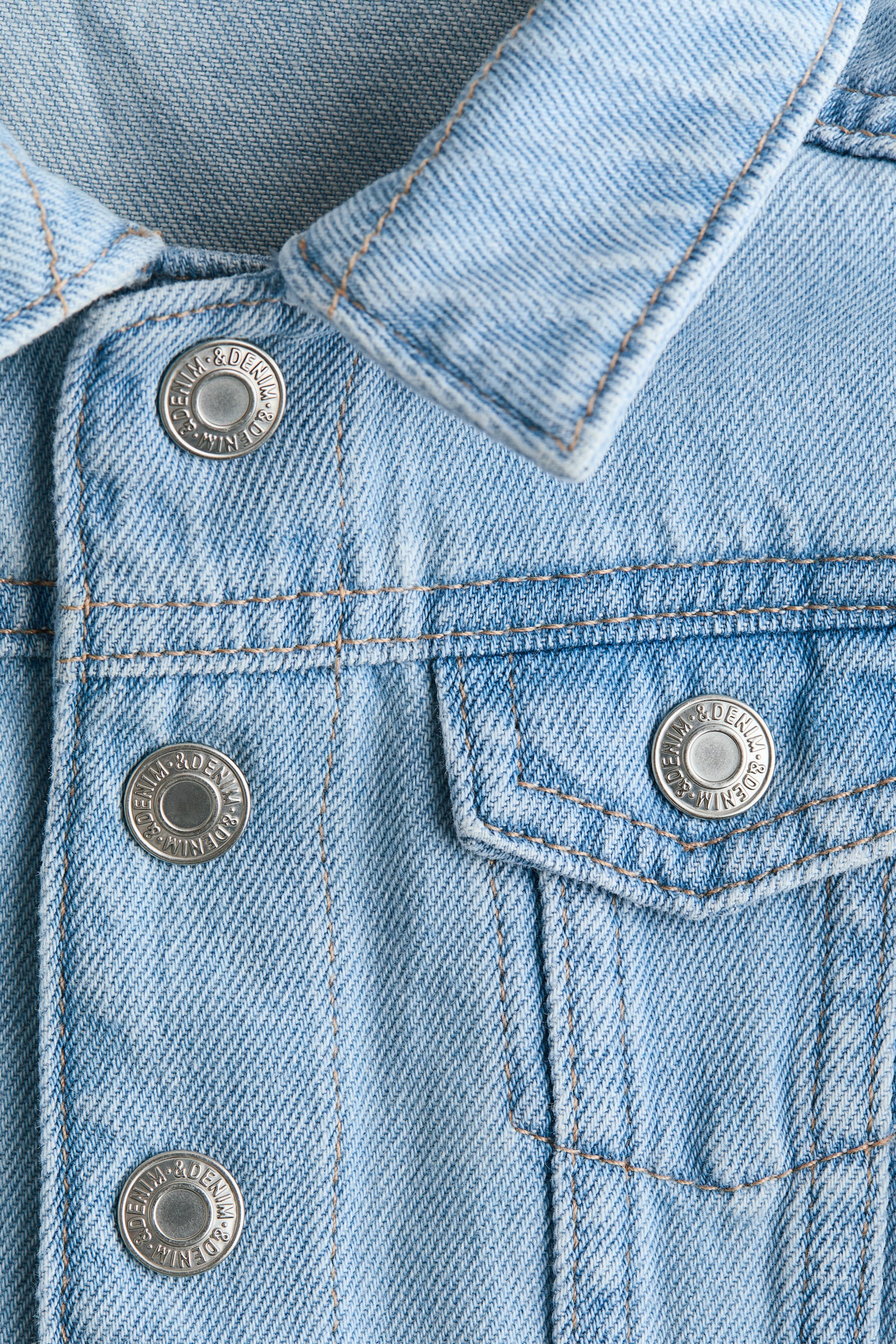 Giubbotto in denim - Blu denim chiaro/Blu denim/Grigio denim chiaro - 2