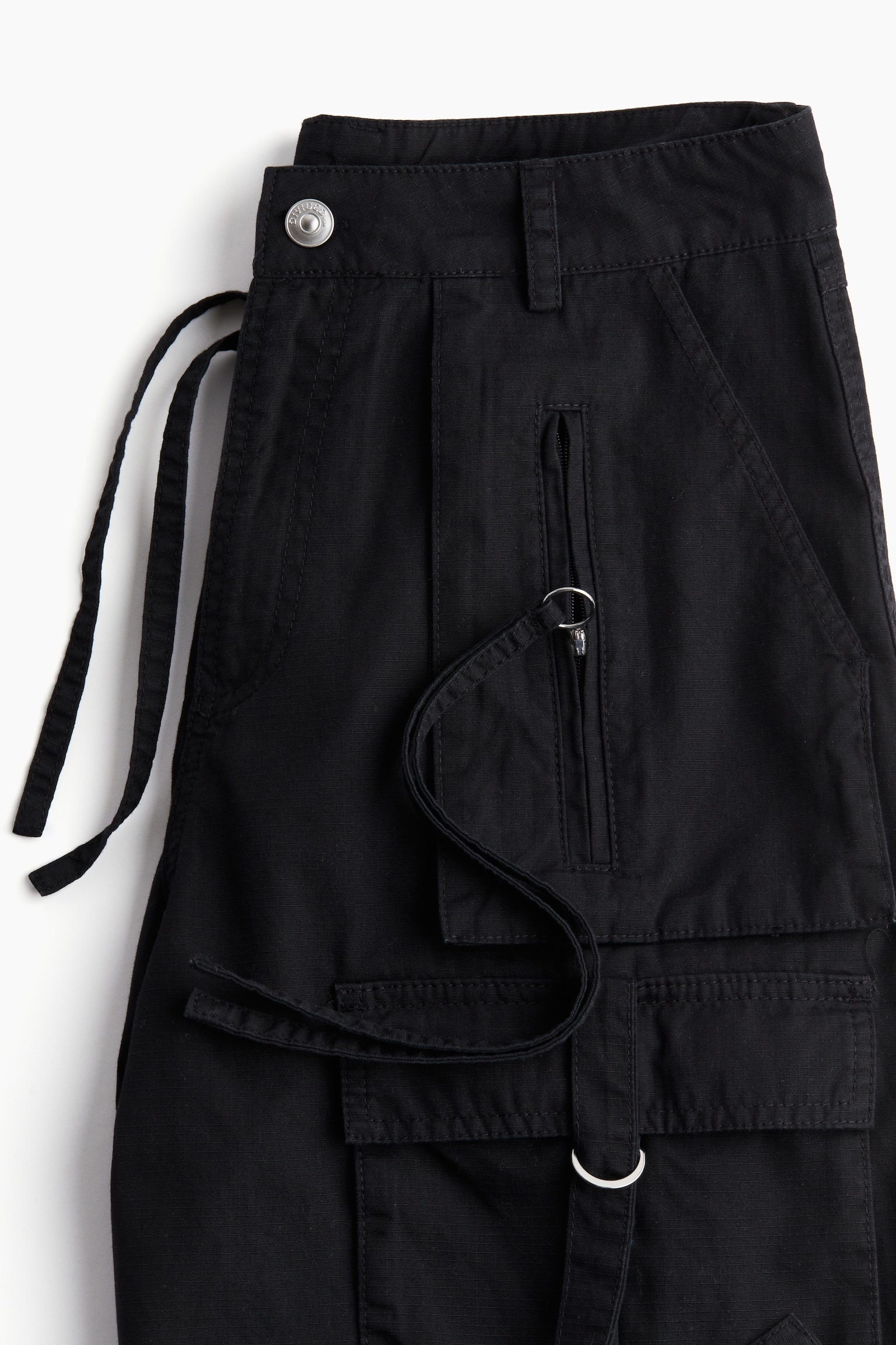 Cotton cargo shorts - Black/Light beige/Greige - 6