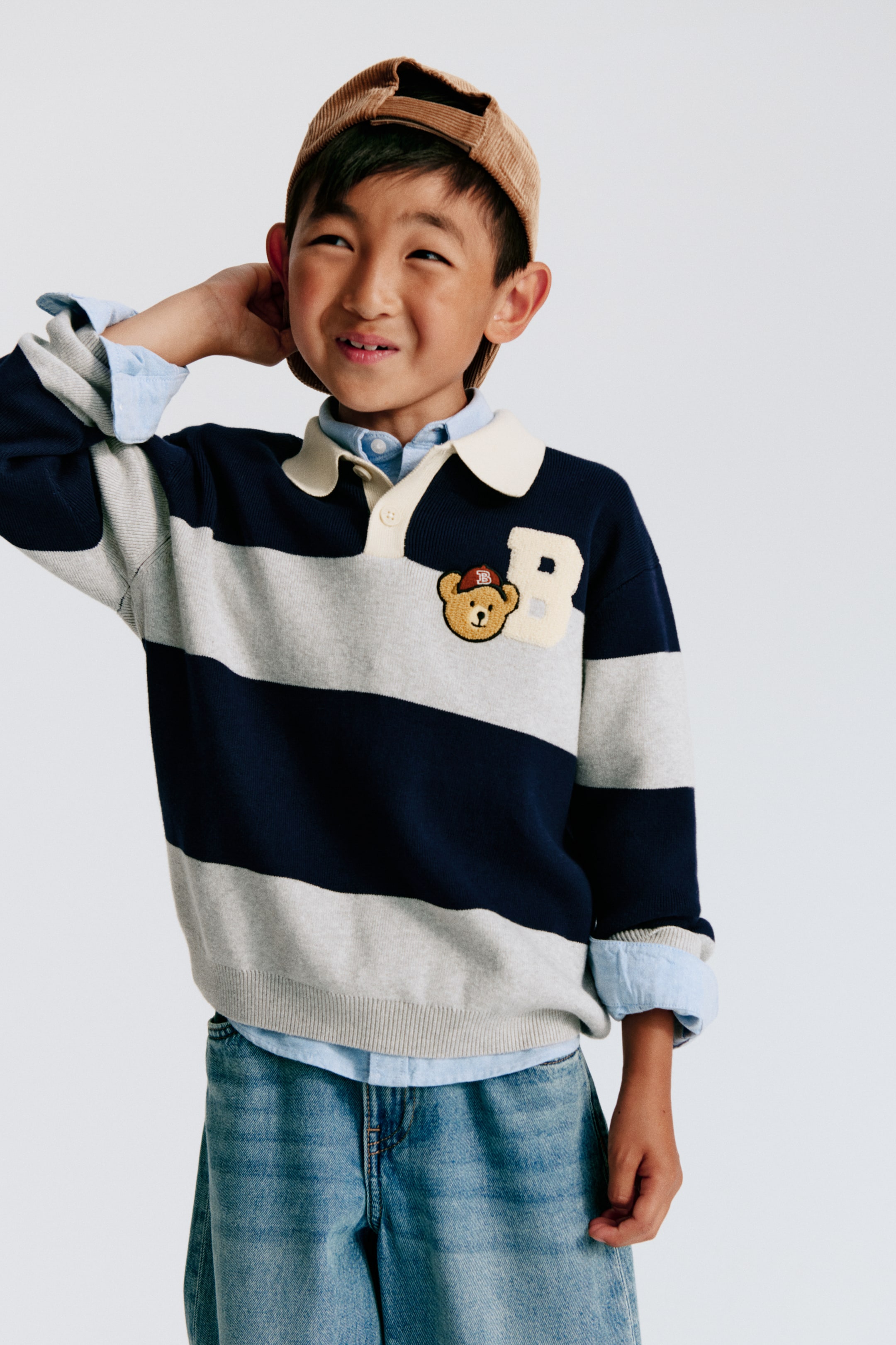 Детские рубашки H&M Rugby Shirt with Motif Detail — фото 5