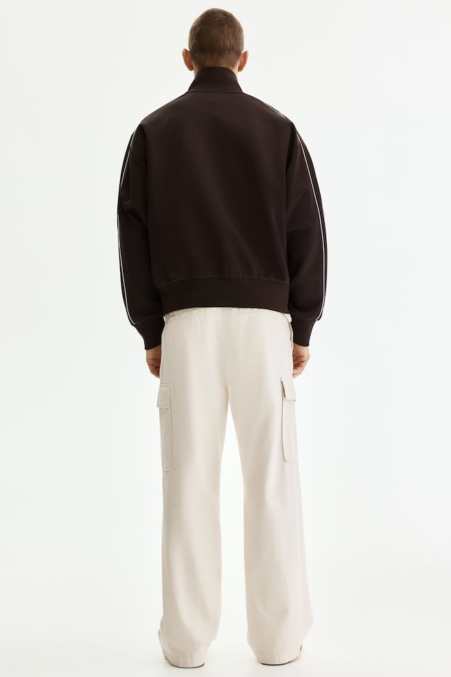 Relaxed-Fit Cotton Cargo Pants-Cream - 5