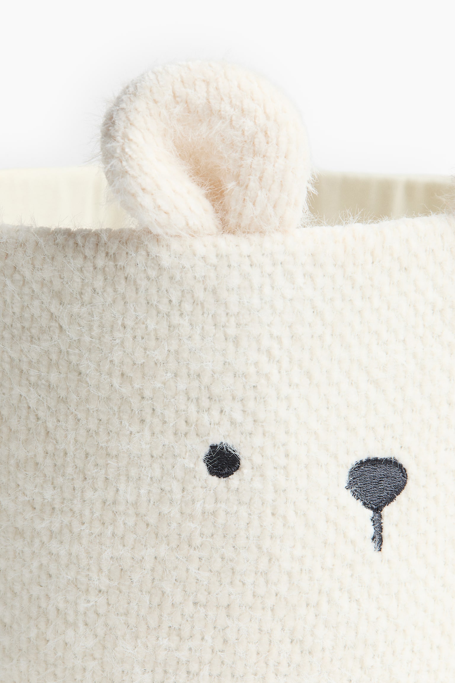 Детская корзина для хранения H&M Bear, мишка, цвет: Кремовый — фото 4