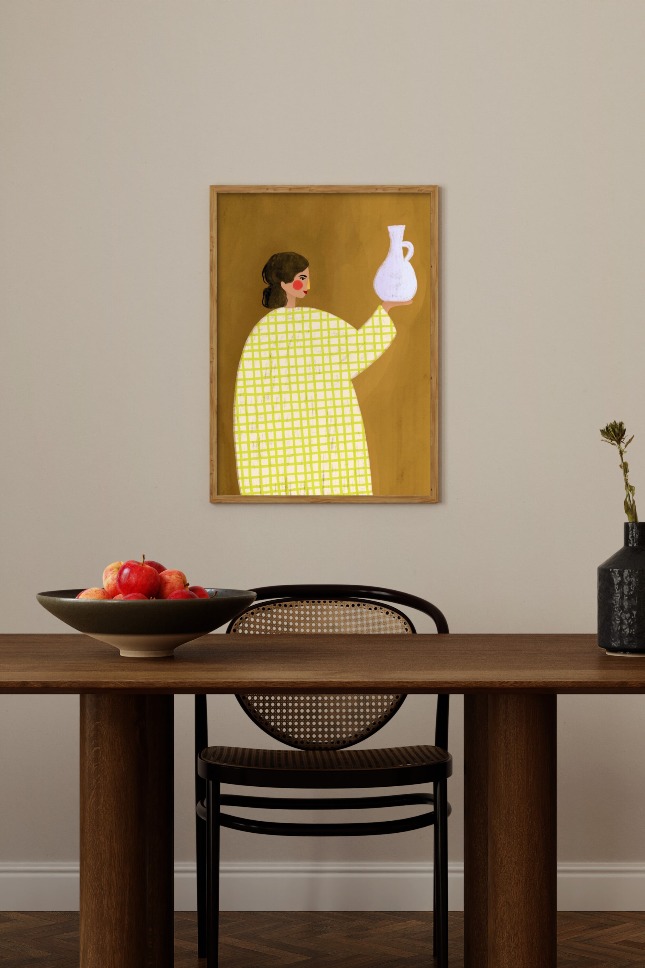 Ver imagem maior: Bea Muller -  The Woman With The Vase - Vrouw Met Vaas - Poster & Frame - HOME | H&M PT 1