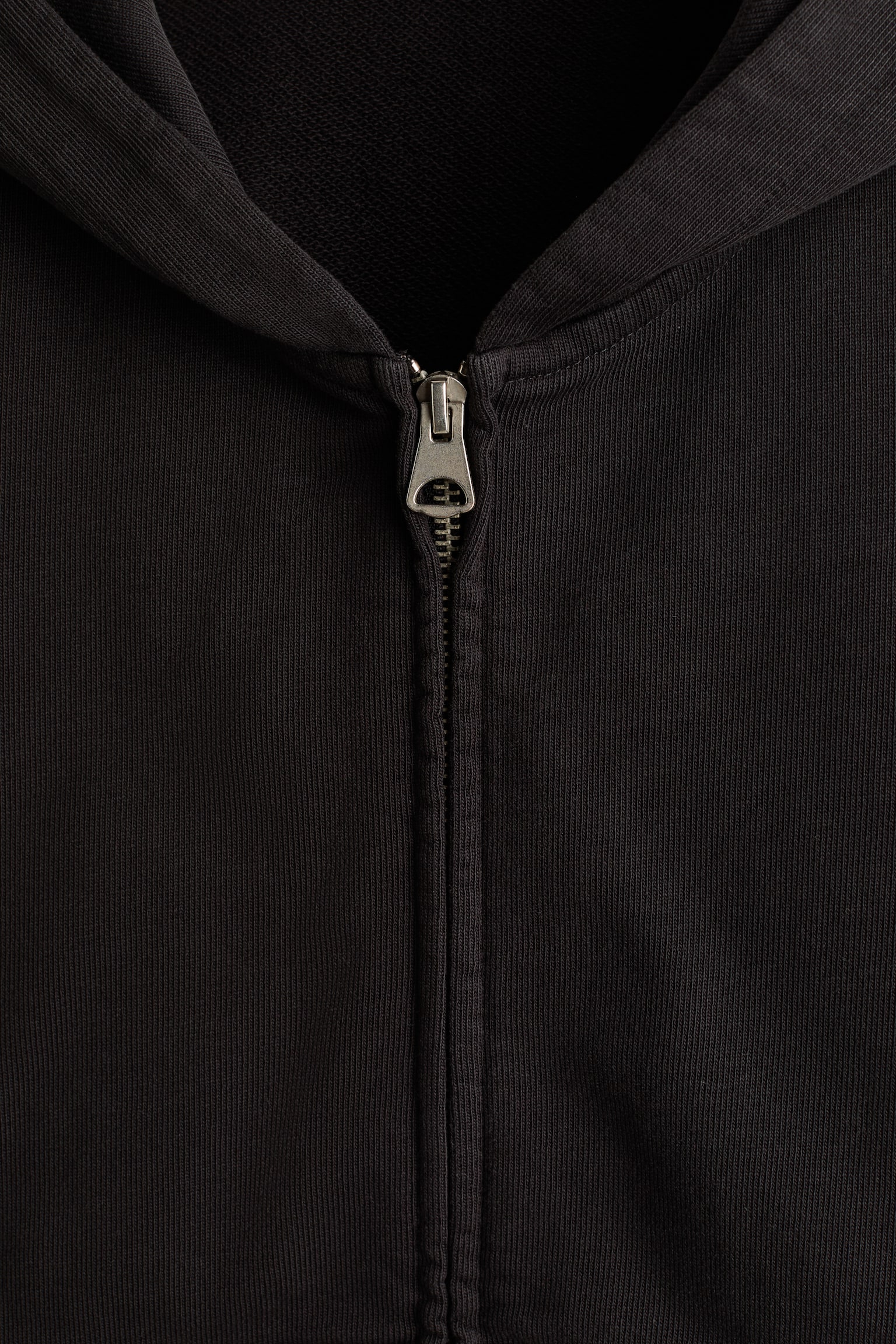 Мужская куртка H&M Oversized Hooded, цвет: Чёрный — фото 6