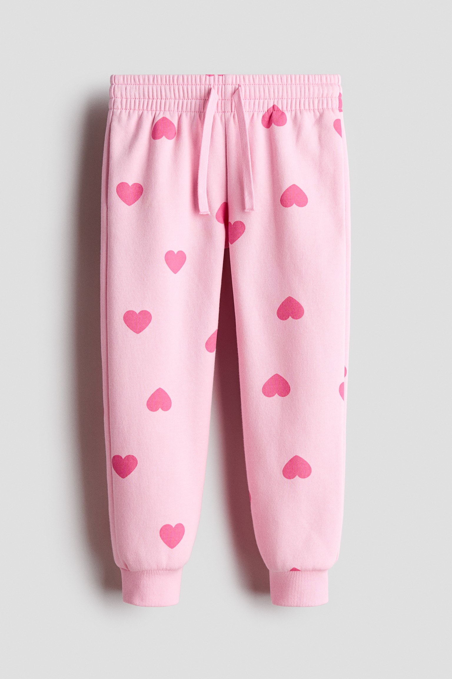 Quần jogger chải xù bên trong - Màu hồng/Trái tim/Màu xám đậm/Trái tim/Màu hồng/Màu trắng/Trái tim/Màu hồng sáng