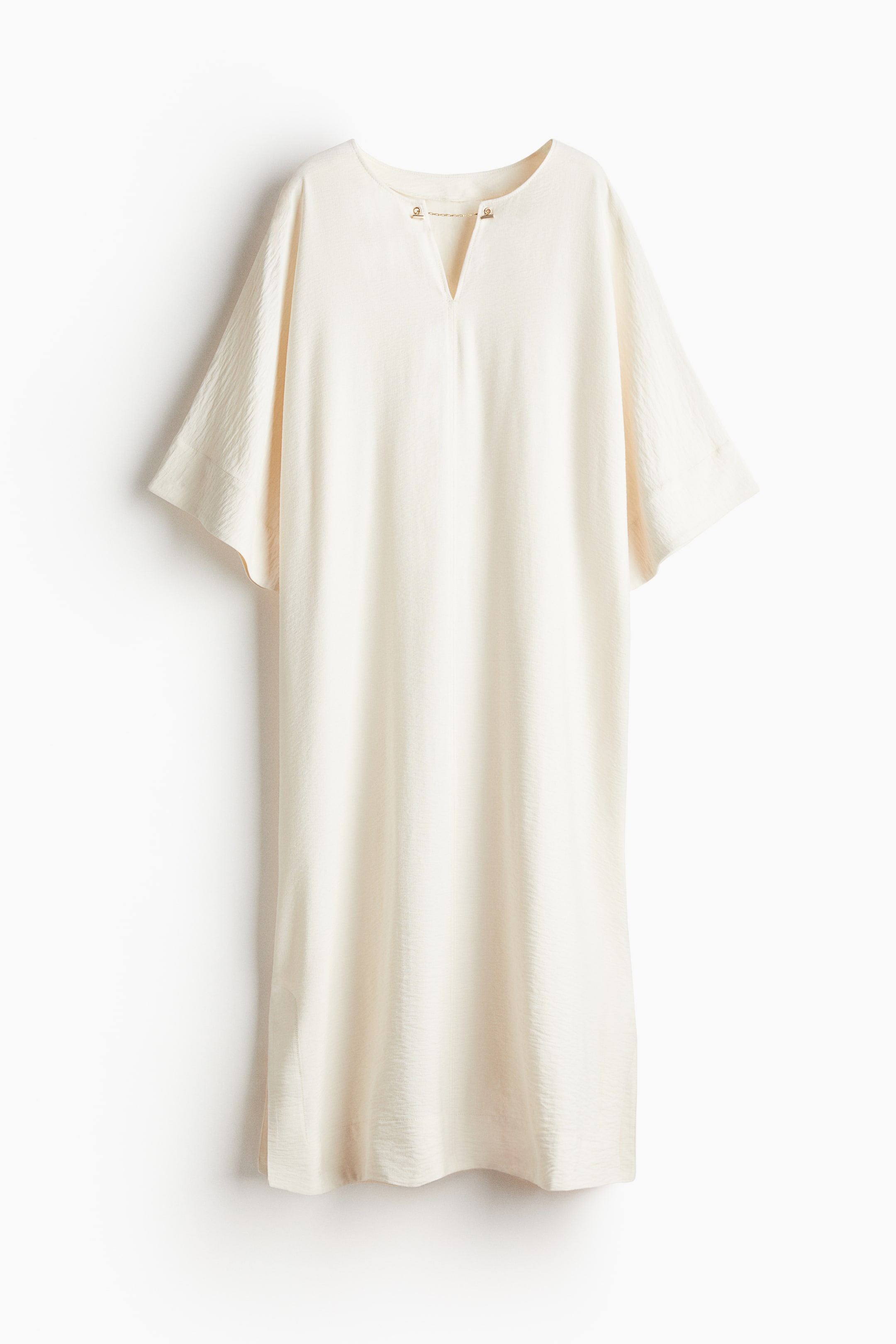 Chain-detail kaftan dress - Cream - Ladies | H&M GB 4