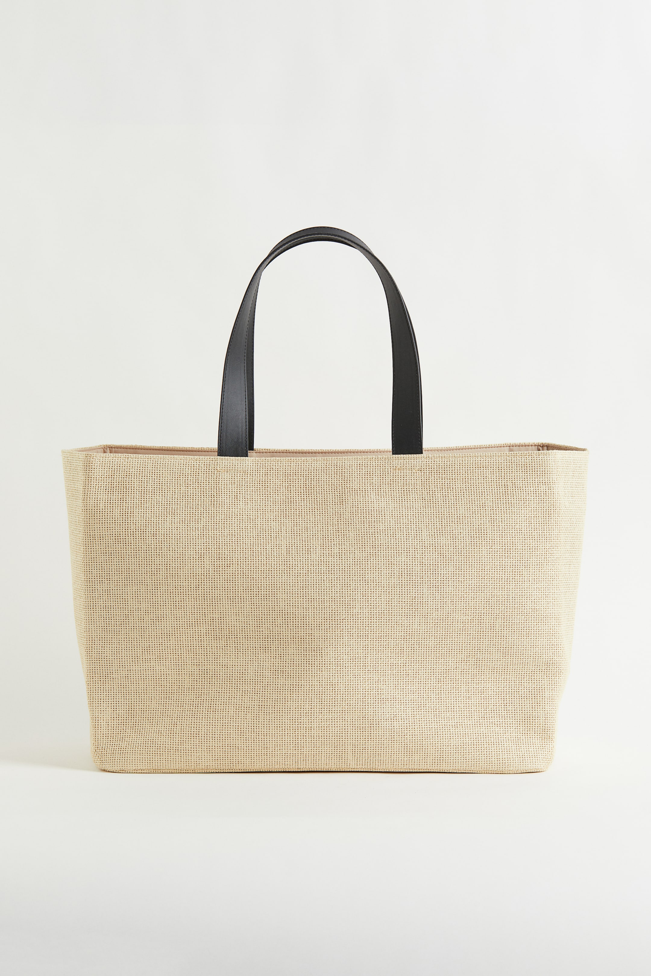 Bolsa de playa de paja - Beige claro - HOME | H&M ES