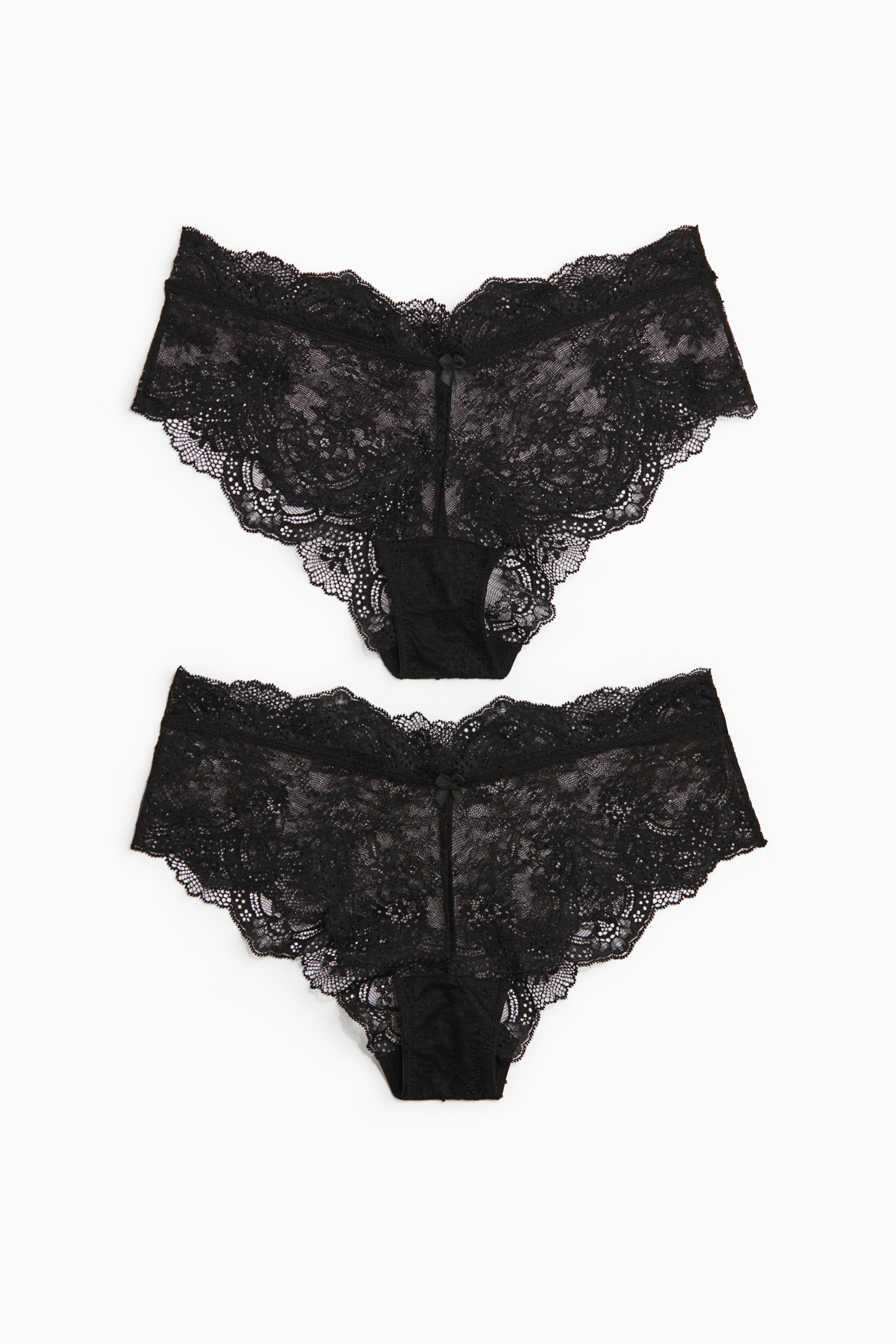 View larger image: 2-pack Lace Hipster Briefs - Black - Ladies | H&M AU 5