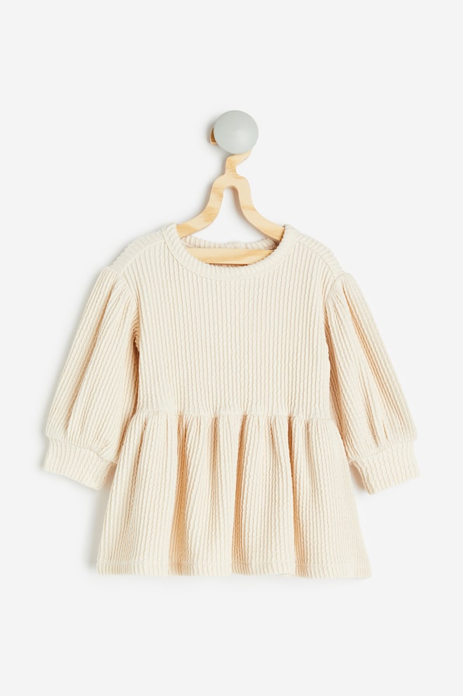 Sweatshirt dress - Cream - 1