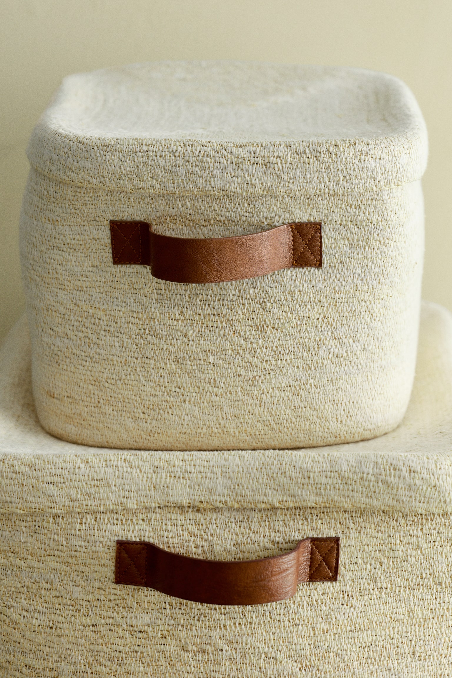 Seagrass storage basket - Light beige - 2