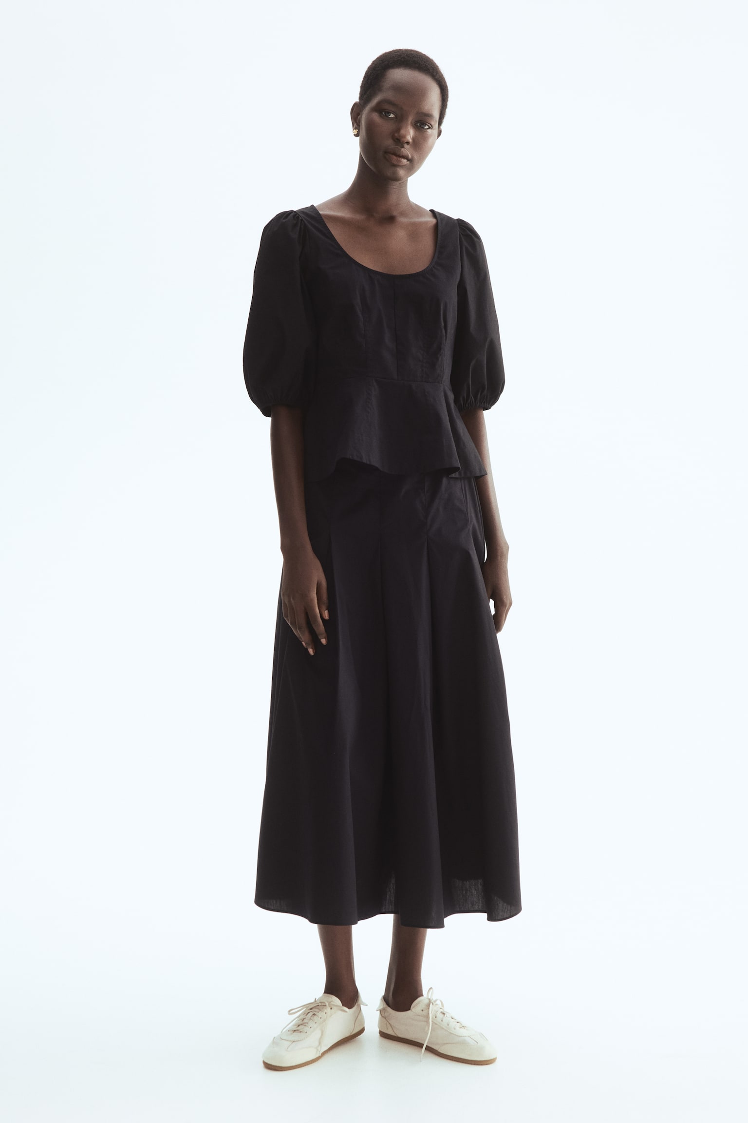 Circular poplin skirt - 6