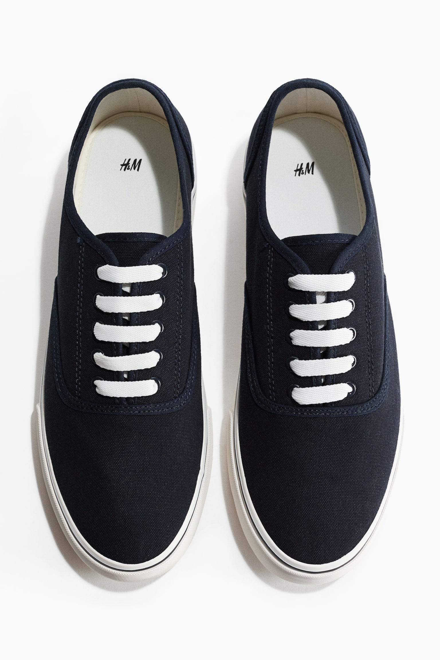 Canvas trainers - Navy blue/Black/White/Green - 3