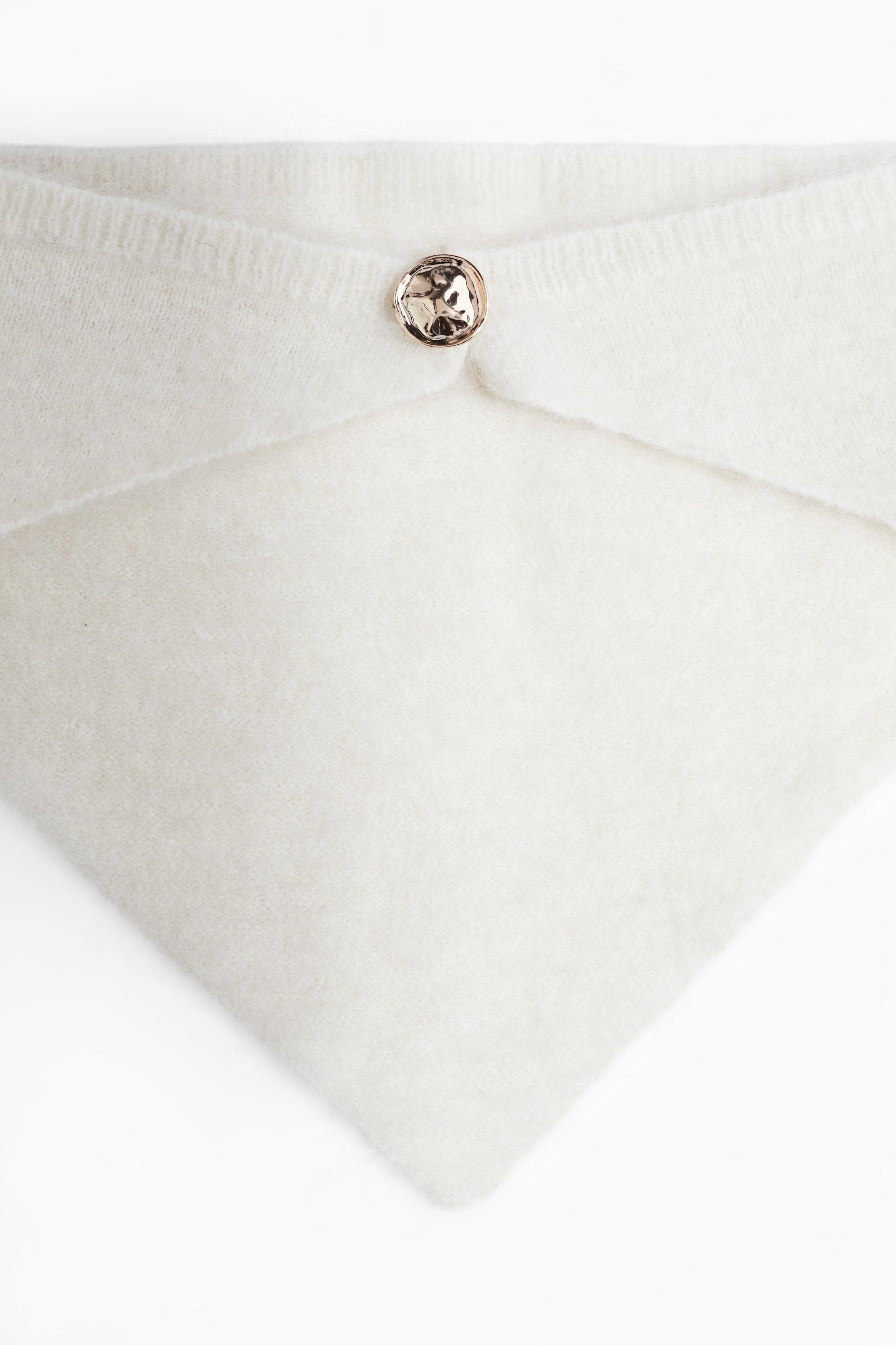 Mohair-blend triangle scarf