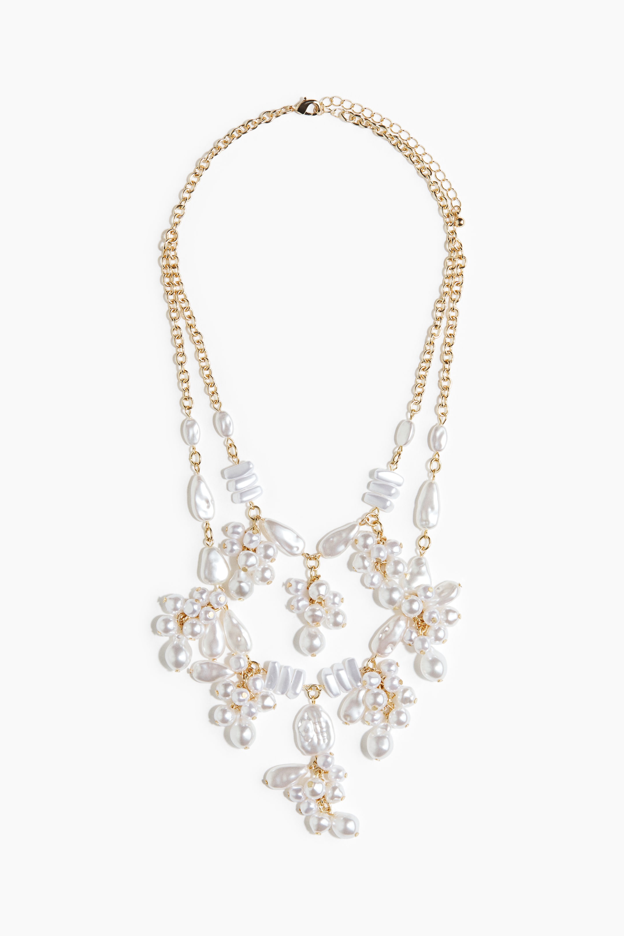 View larger image: Cluster necklace - Gold-coloured/White - Ladies | H&M IN 1