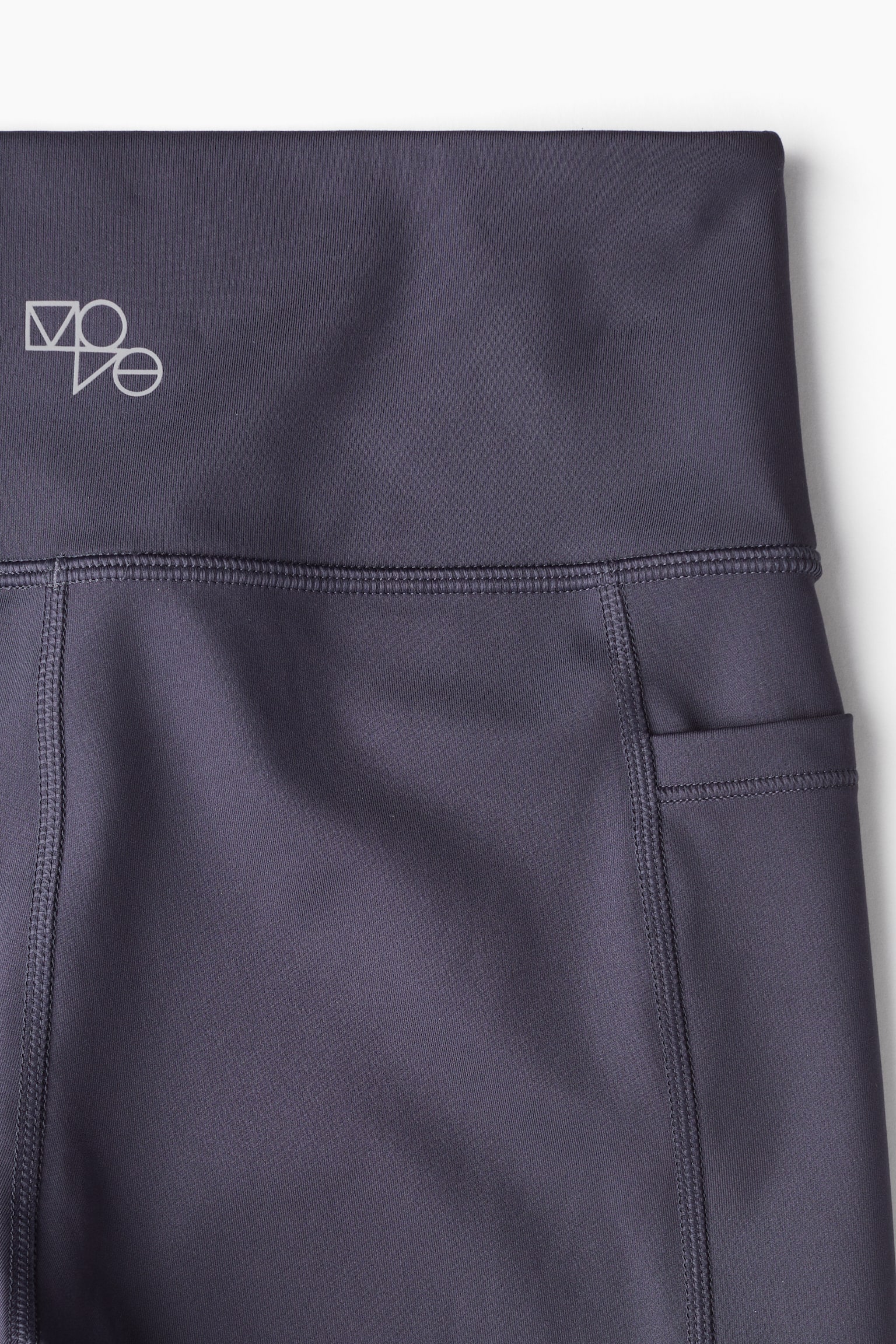 Pocket-detail sports cycling shorts in DryMove™ - Steel blue/Grey/Black/Light khaki green - 3