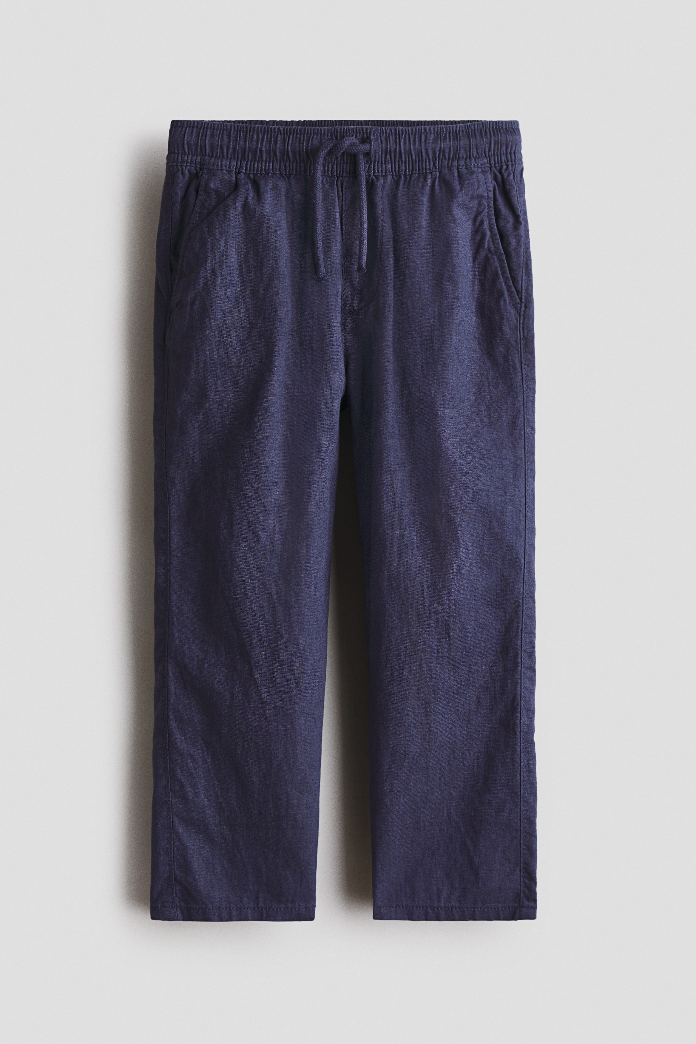 Pantaloni in misto lino - Blu navy/Beige chiaro/Verde kaki/Marrone