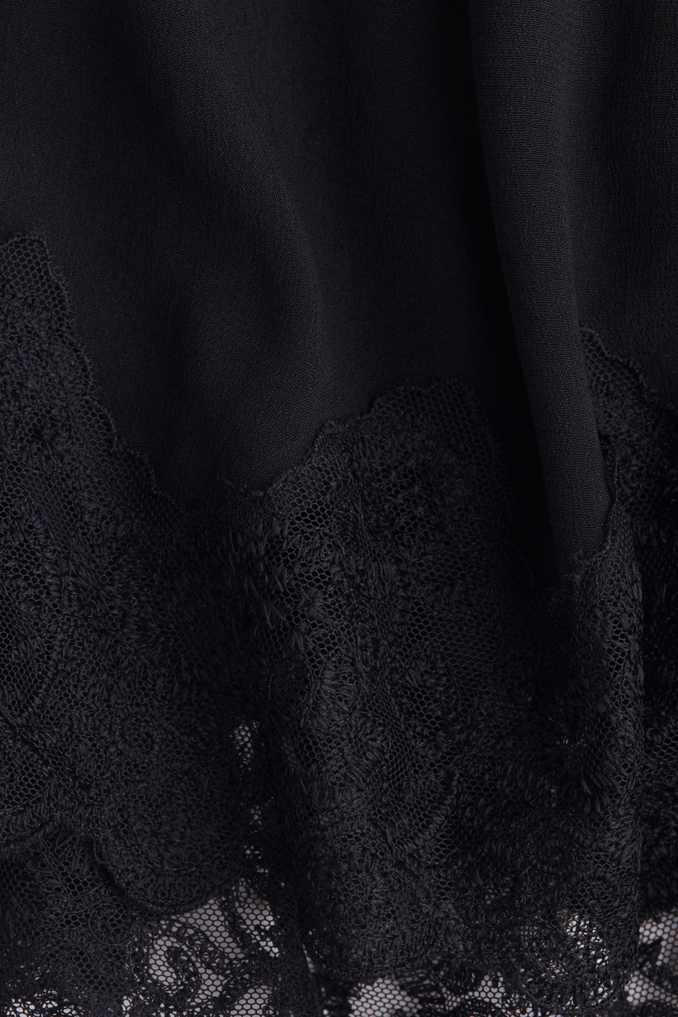 Blouse en viscose avec dentelle