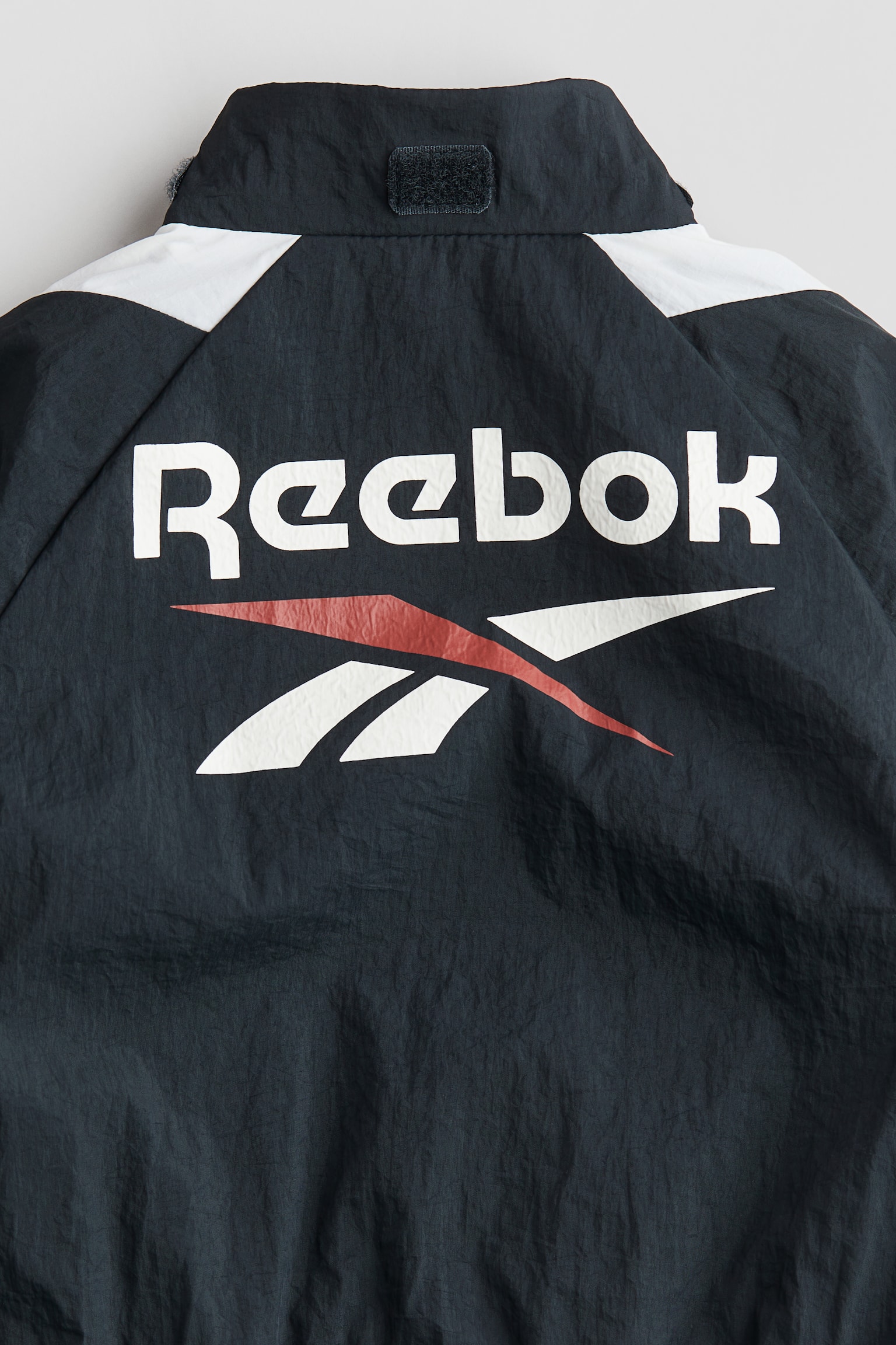 Print-motif nylon windbreaker - Black/Reebok - 3