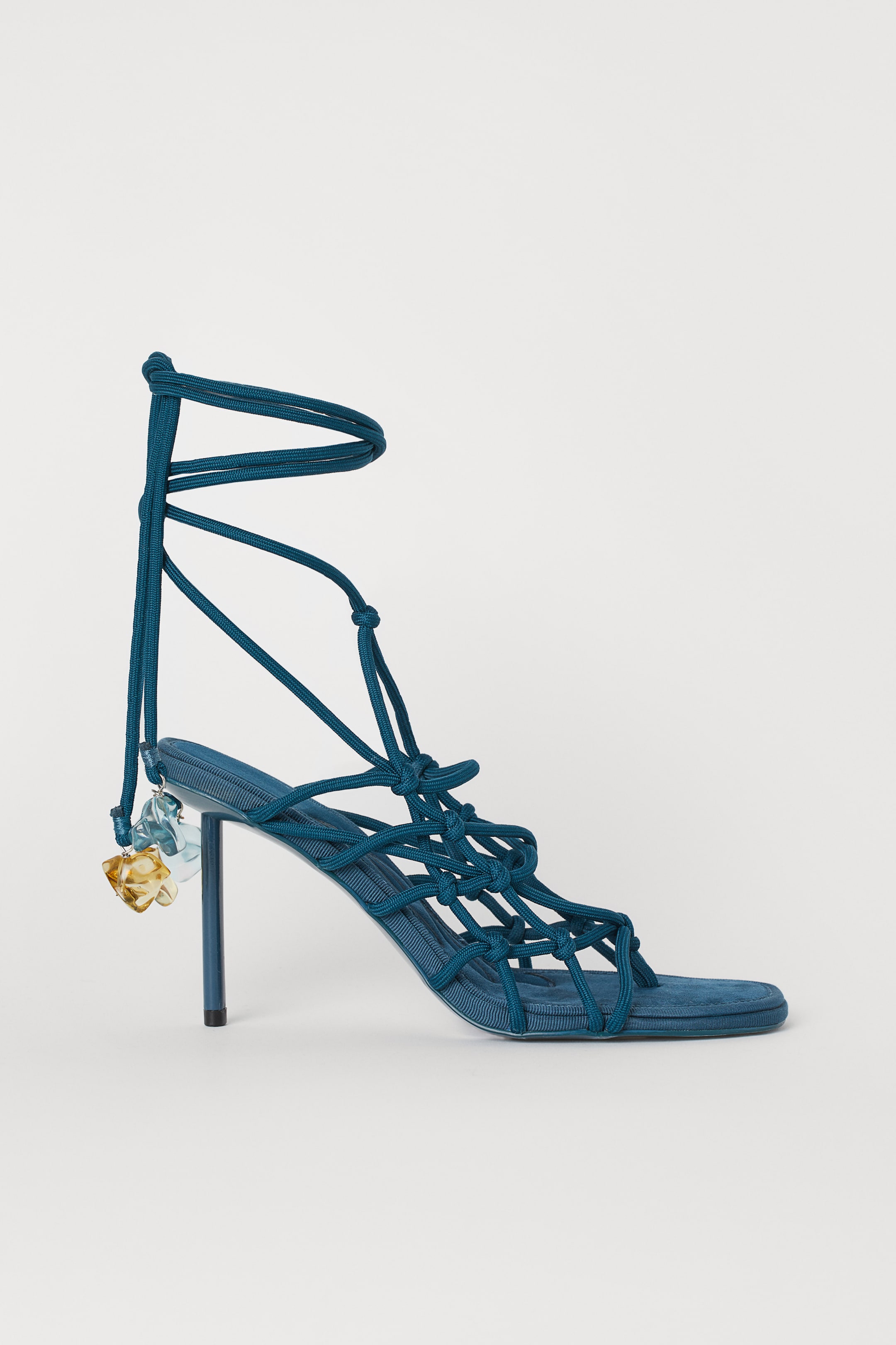 Agrandir l'image: Sandales avec laçage - Turquoise foncé - FEMME | H&M BE 1
