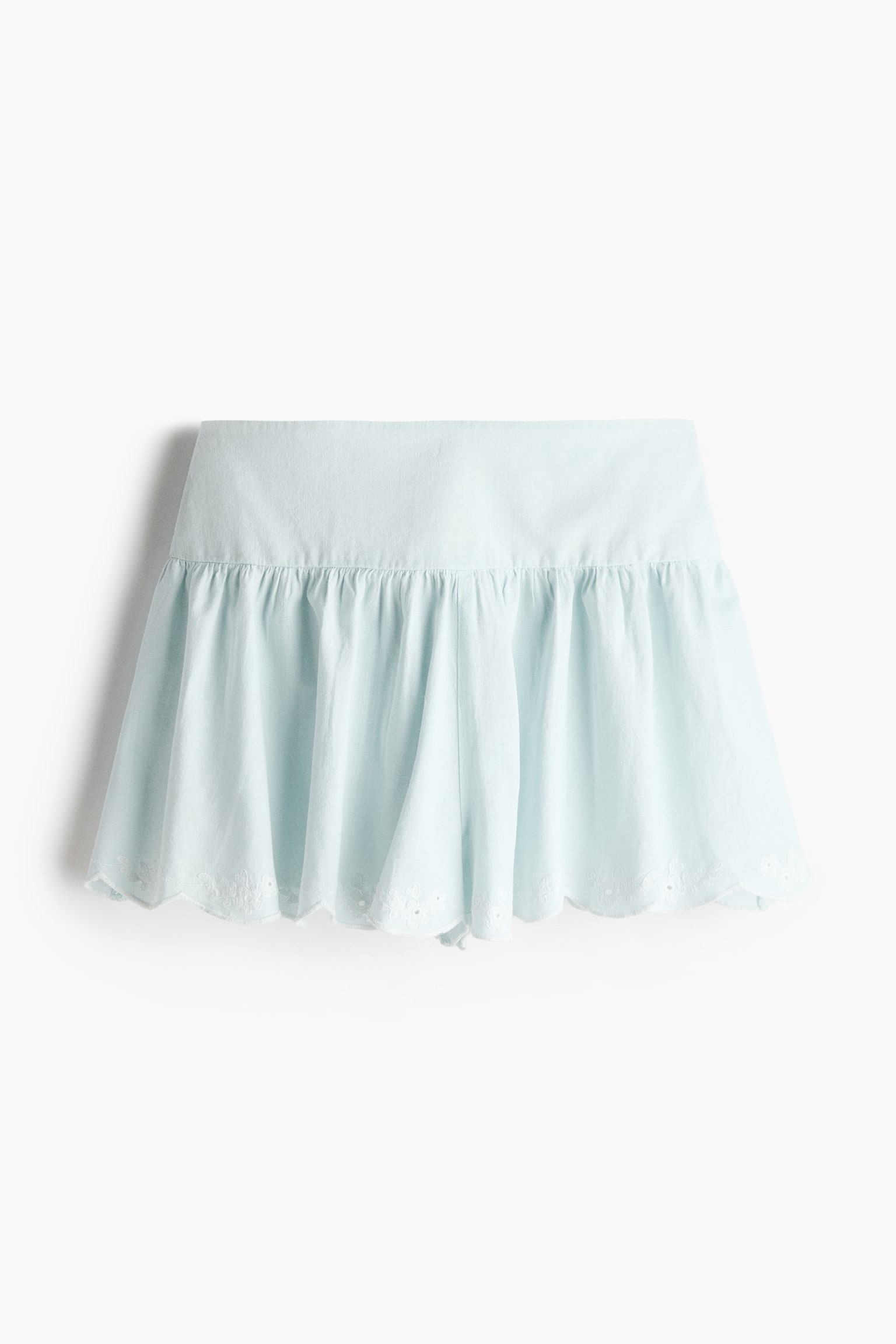 Shorts with Embroidery - 2