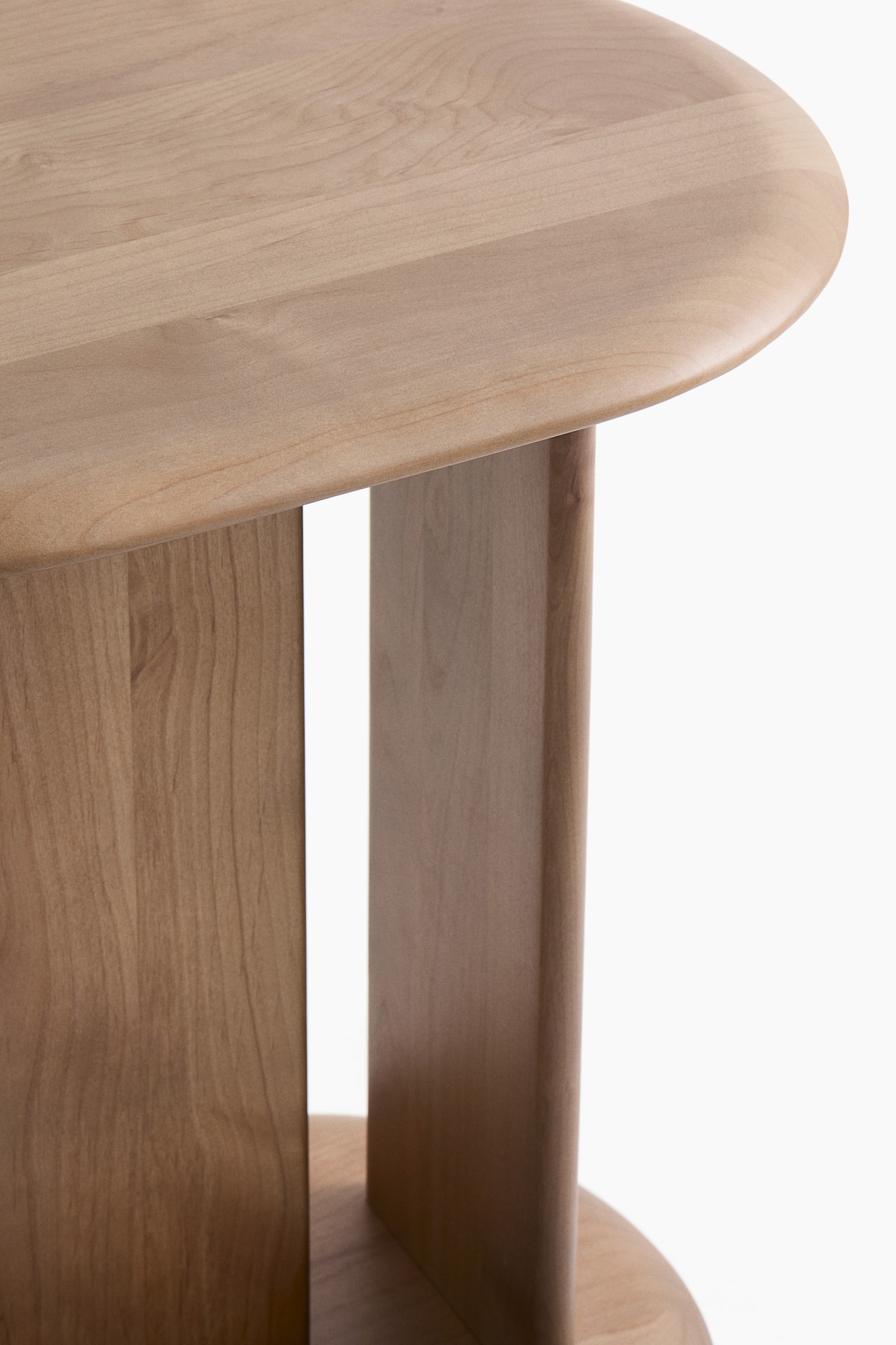 Wooden side table - Light brown/Dark brown - 3