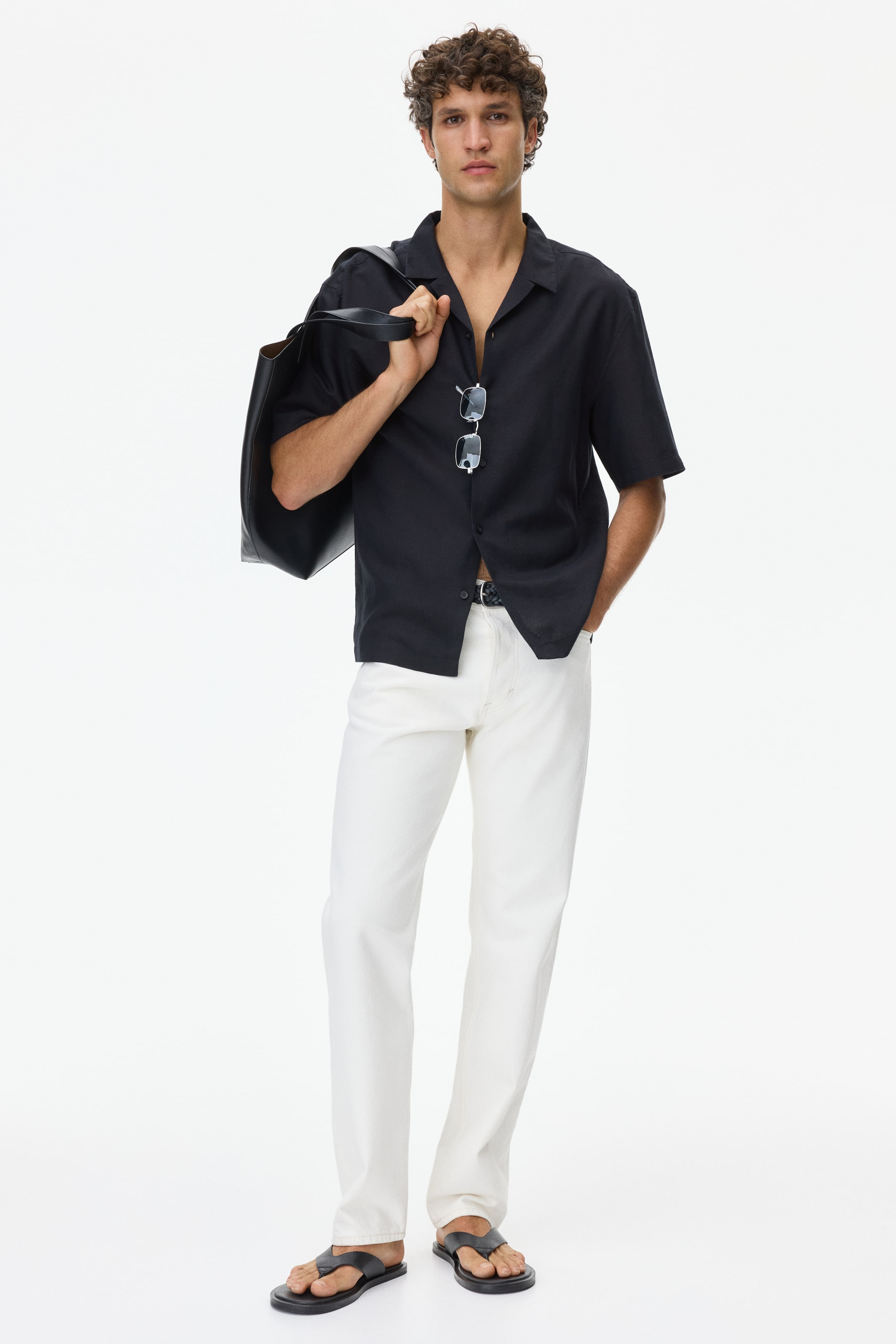 Relaxed-Fit Linen-Blend Resort Shirt