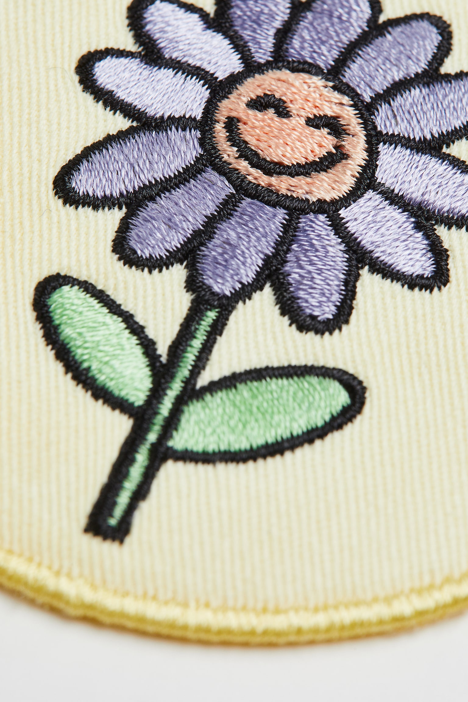 Mending Patch - Light yellow/Flower - 2