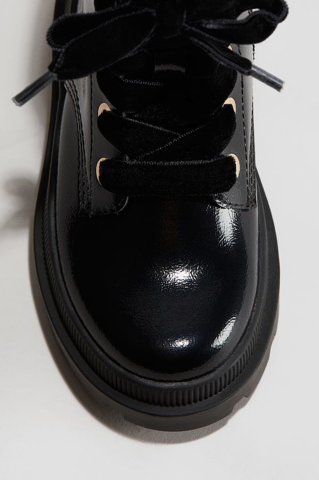 Bottines à lacets-Noir - 3