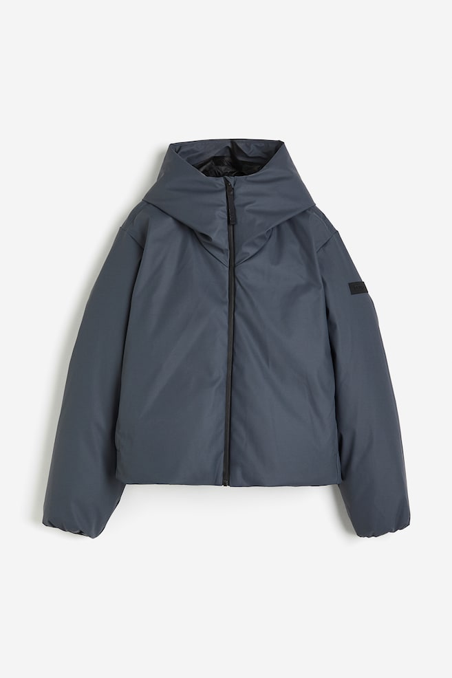 ThermoMove™ Water-repellent down jacket - Dark grey/Beige - 2