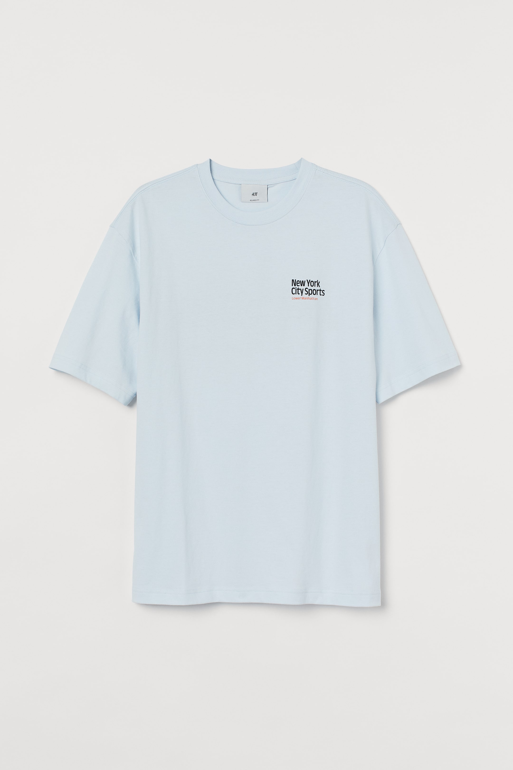 Relaxed Fit T-shirt - Light blue/New York - Men | H&M US