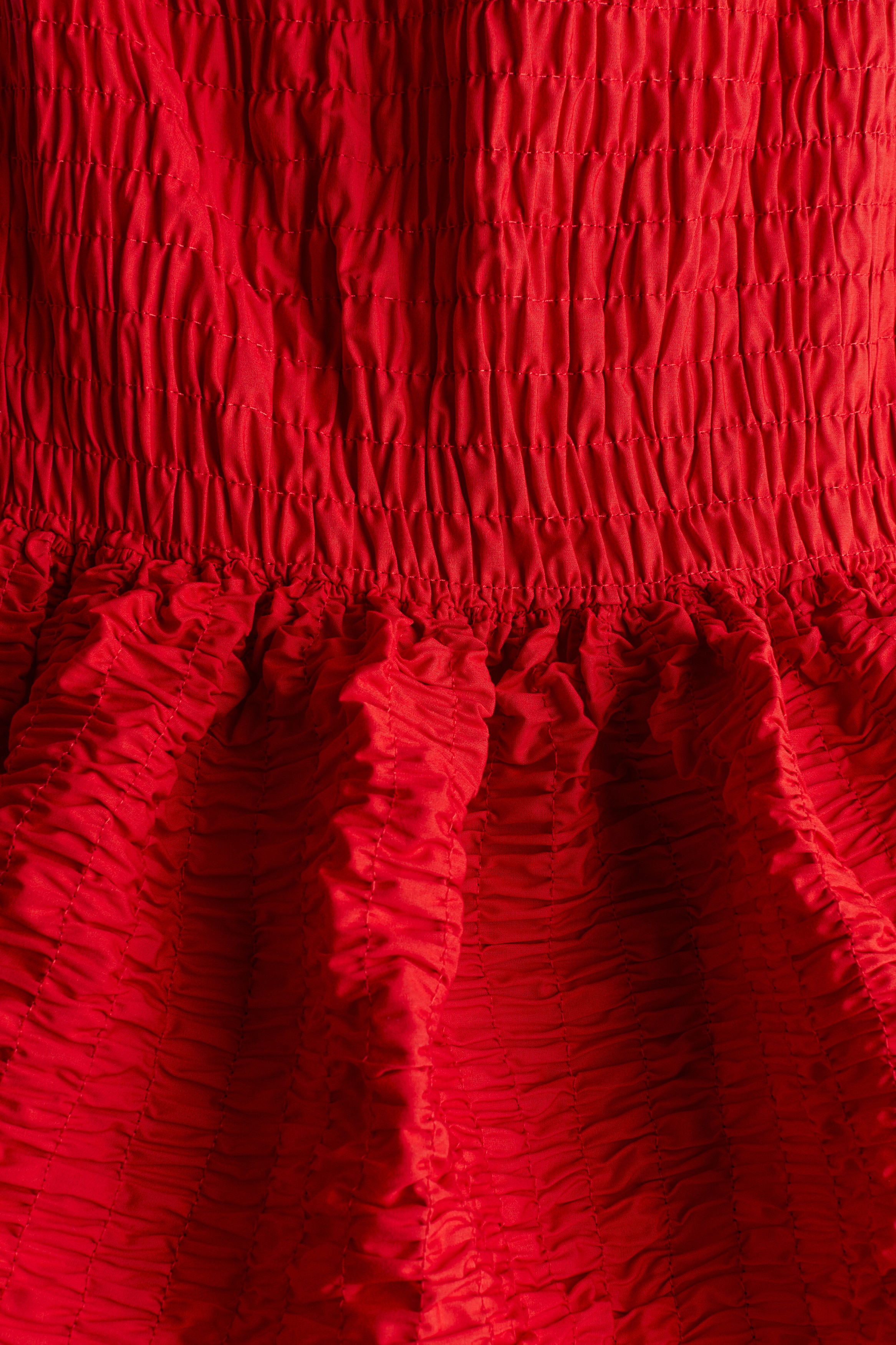 h&m red bandeau dress Long bandeau dress - red