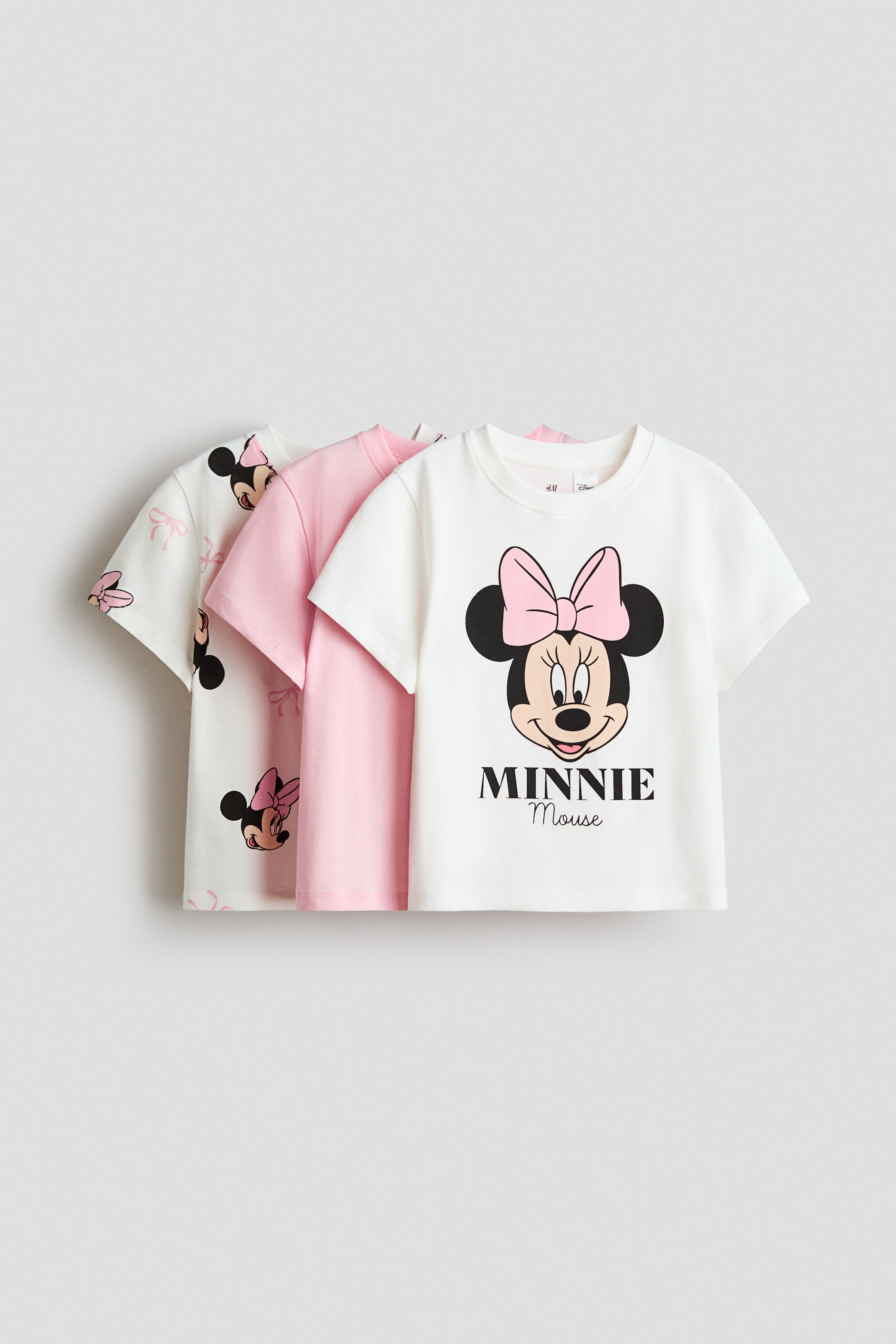 Ver imagen más grande: Pack de 3 camisetas de punto - White/Minnie Mouse - NIÑOS | H&M ES 1