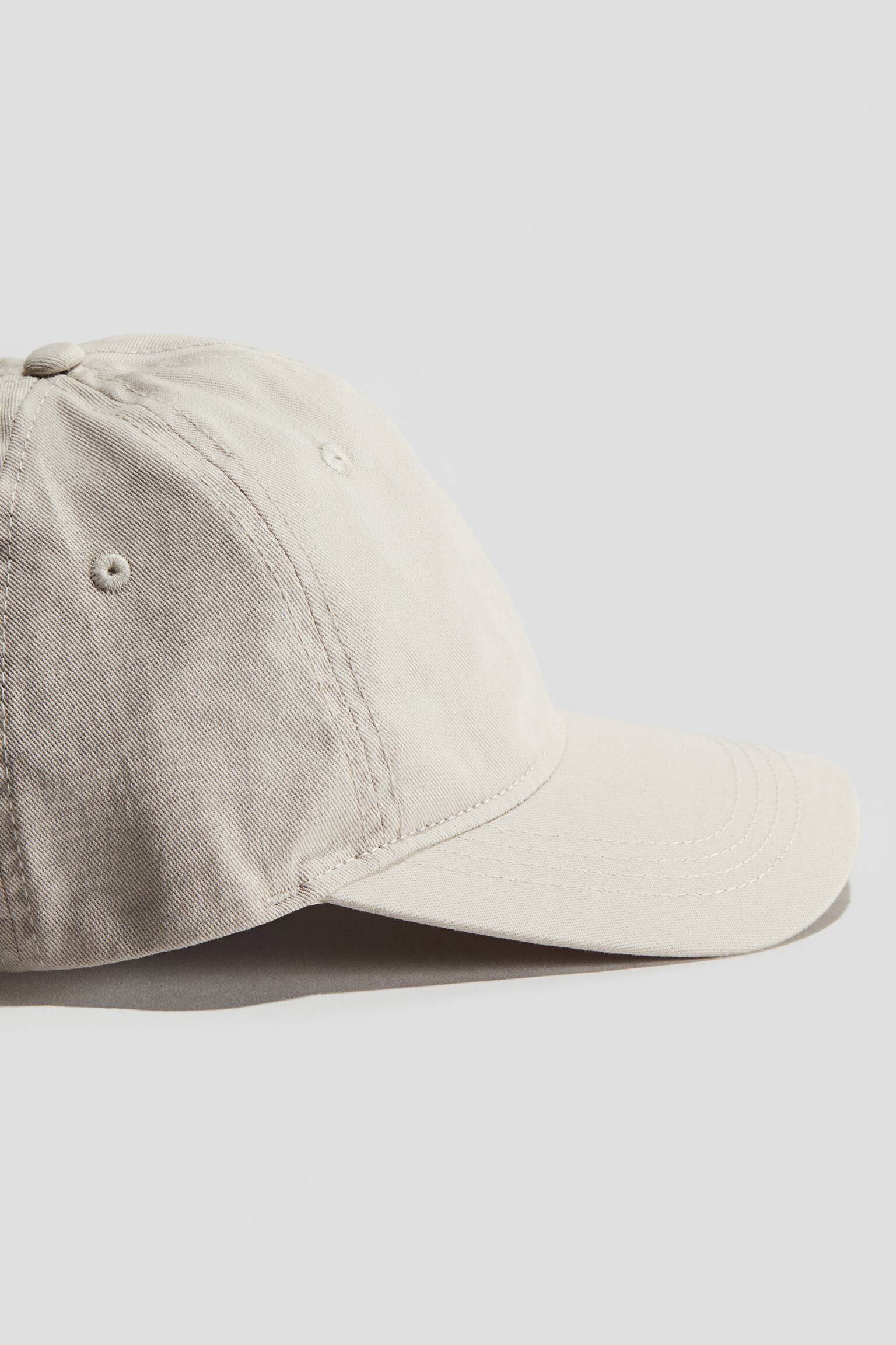 Cotton twill cap - Light beige/Black/Lilac - 2