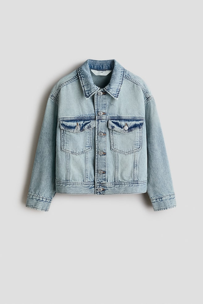 Denim Jacket - Washed denim blue - 1