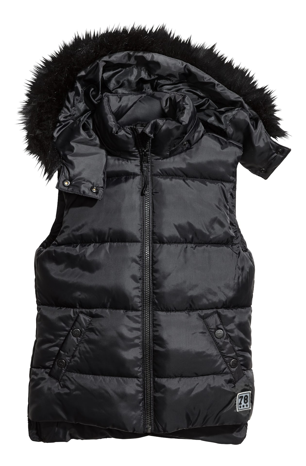 Lange Steppweste Damen H&m Puffer Weste Lang Schwarz Lange